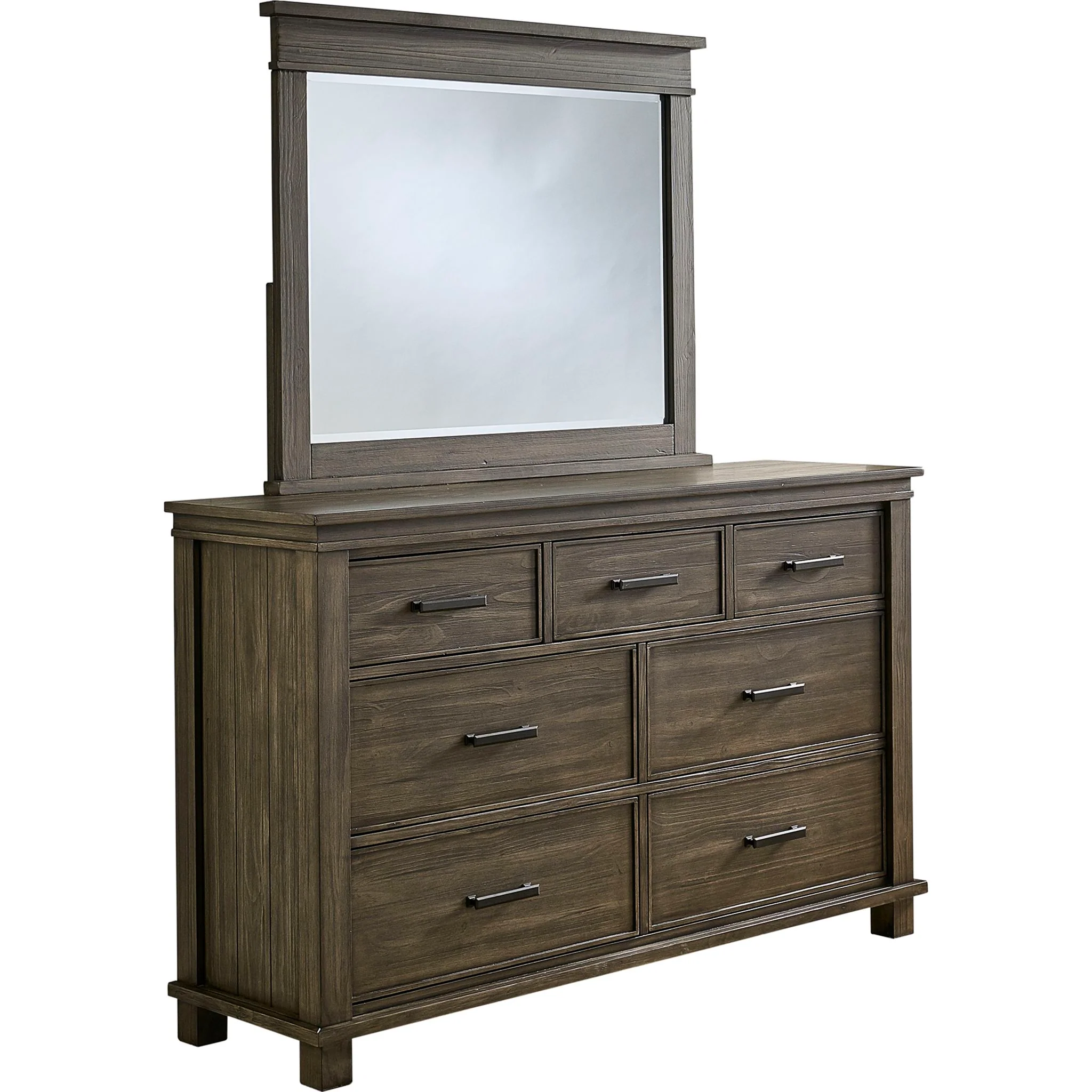 Glacier Point 6 Piece Panel Bedroom - Greystone - Image 8