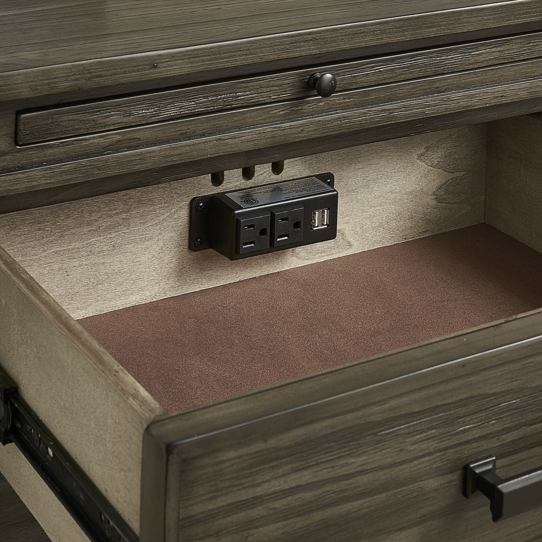 Glacier Point Nightstand - Greystone - Image 6