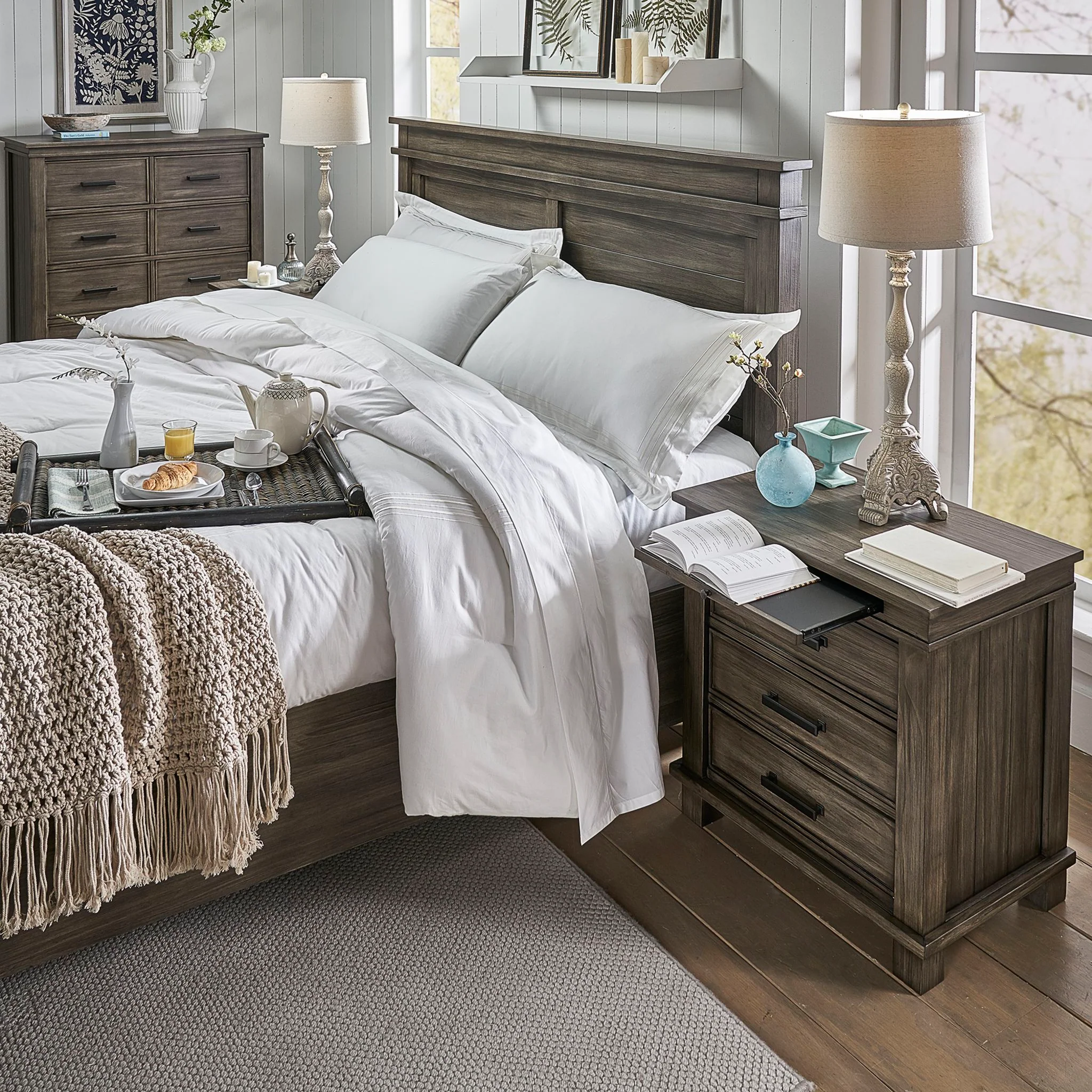 Glacier Point Storage Bed - Greystone - Image 4