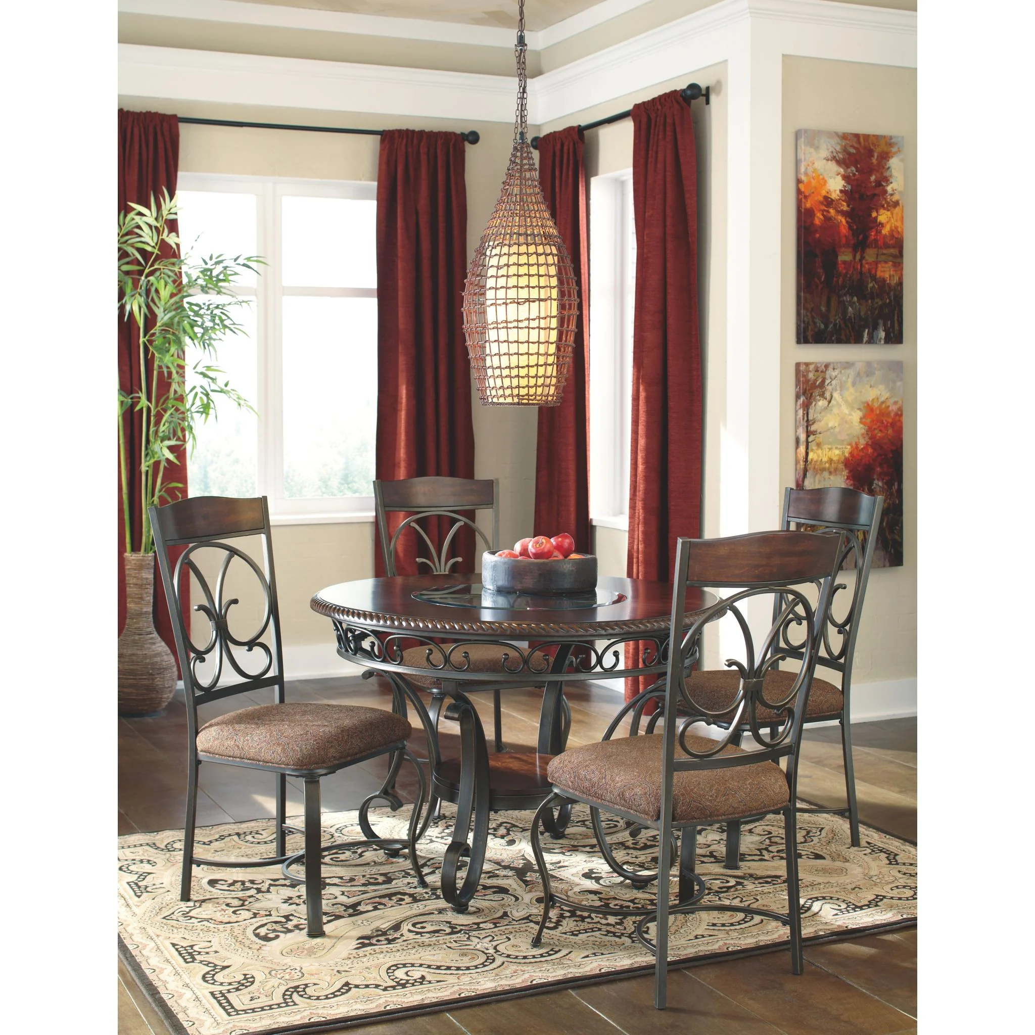 Glambrey Side Chair - Brown Cherry - (D329-01) - Image 11