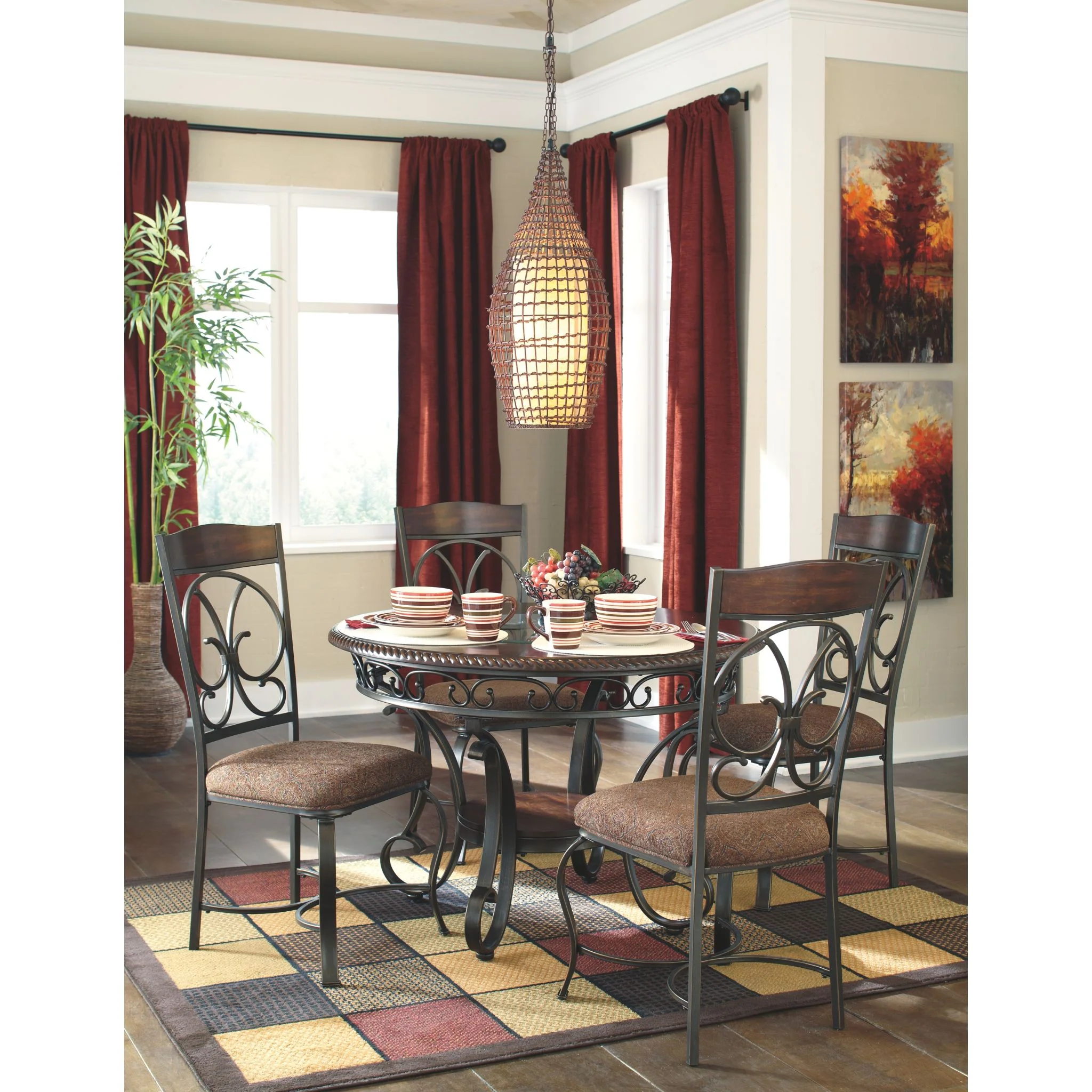 Glambrey Side Chair - Brown Cherry - (D329-01) - Image 12