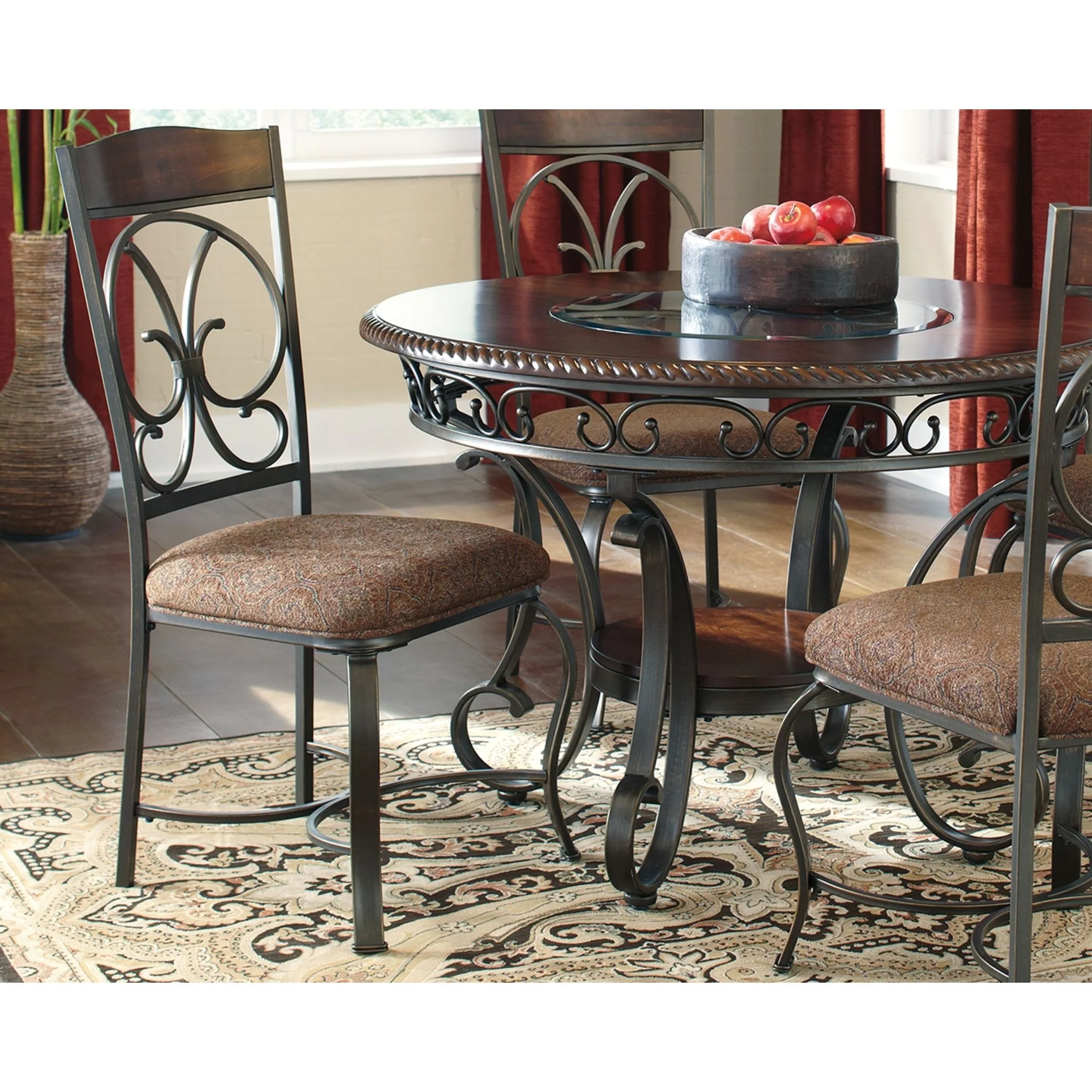 Glambrey Side Chair - Brown Cherry - (D329-01) - Image 2