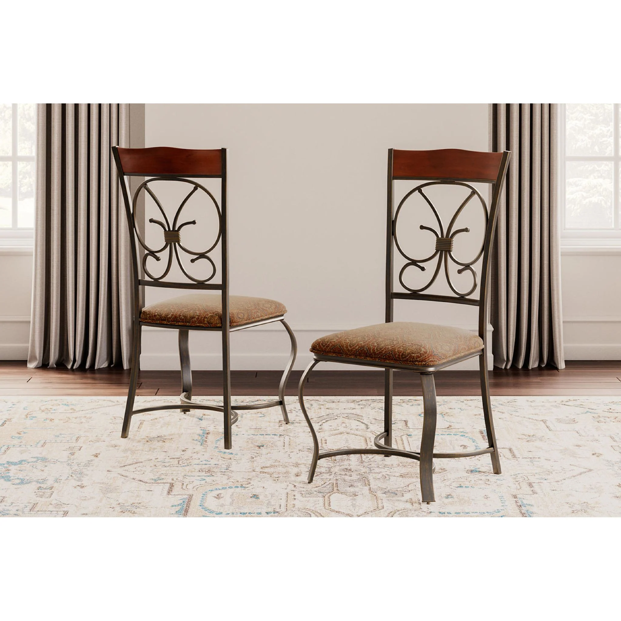 Glambrey Side Chair - Brown Cherry - (D329-01) - Image 28