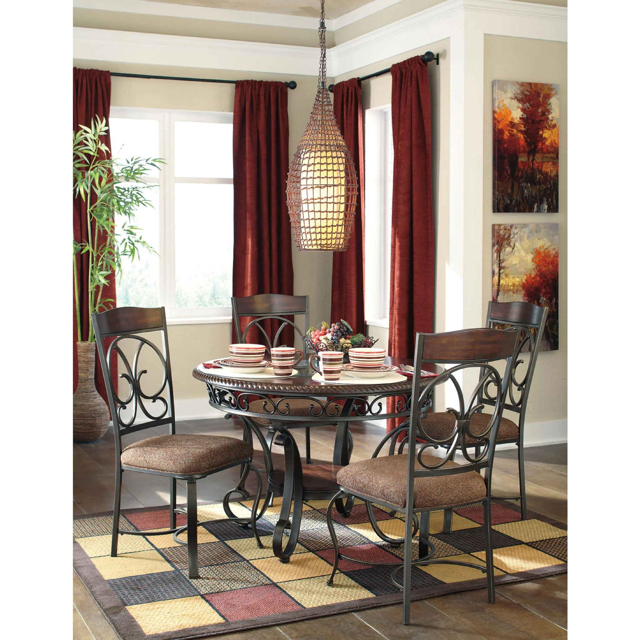 Glambrey Side Chair - Brown Cherry - (D329-01) - Image 29