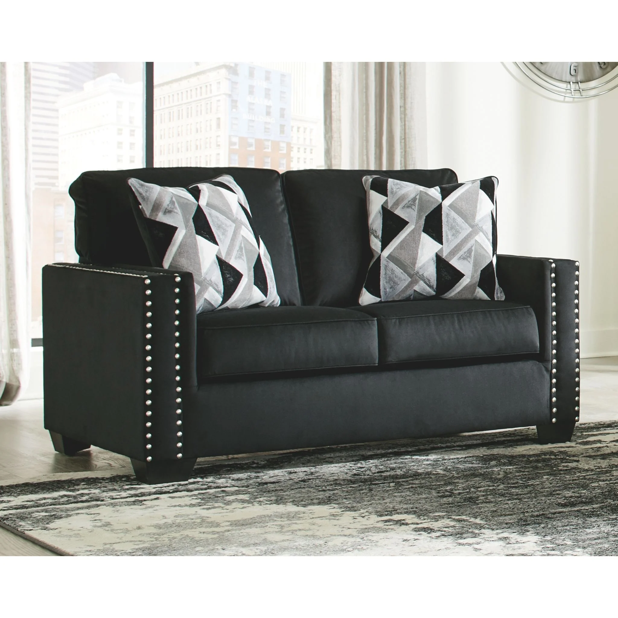 Gleston Loveseat - Onyx - Image 2