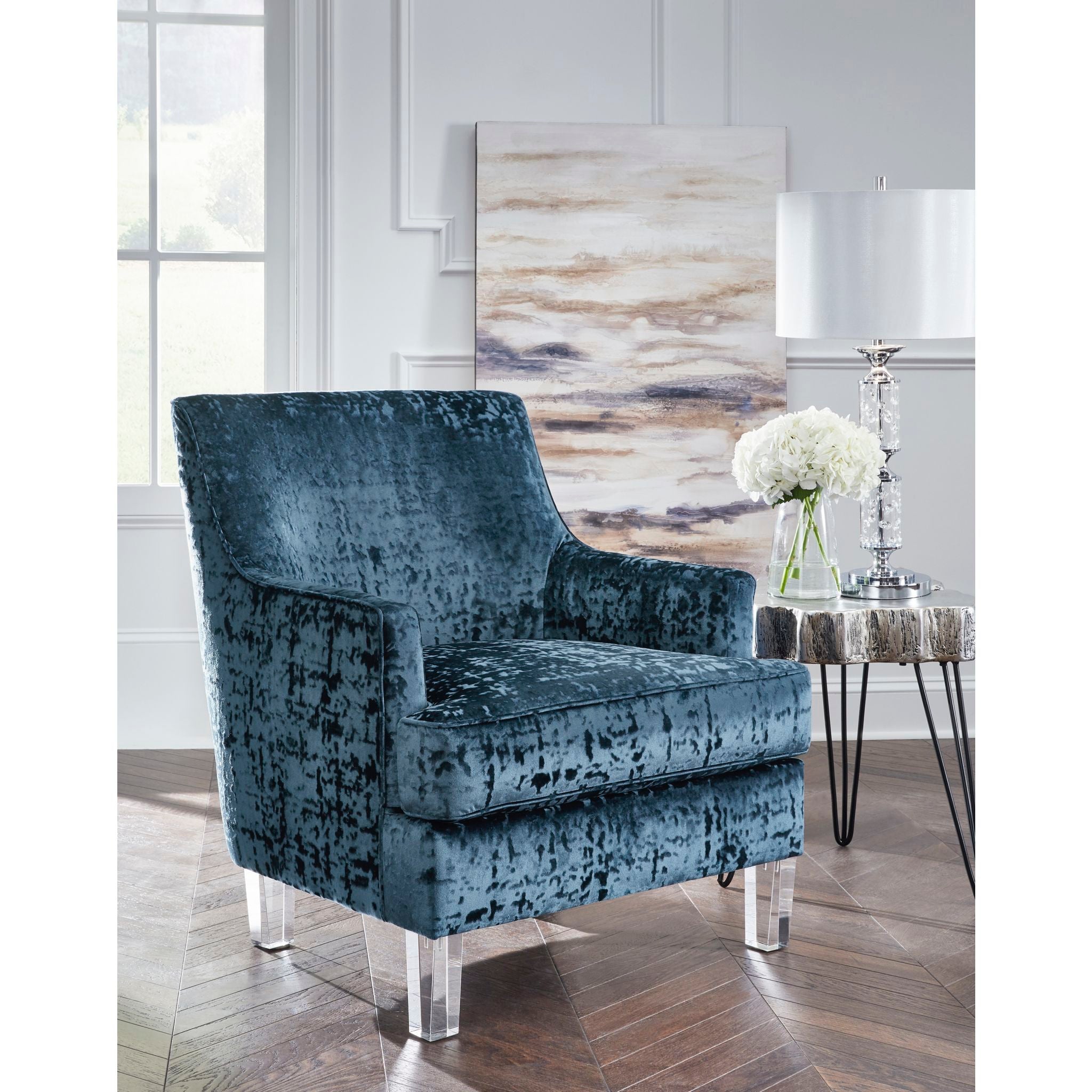 Gloriann Accent Chair - Charcoal - Image 2