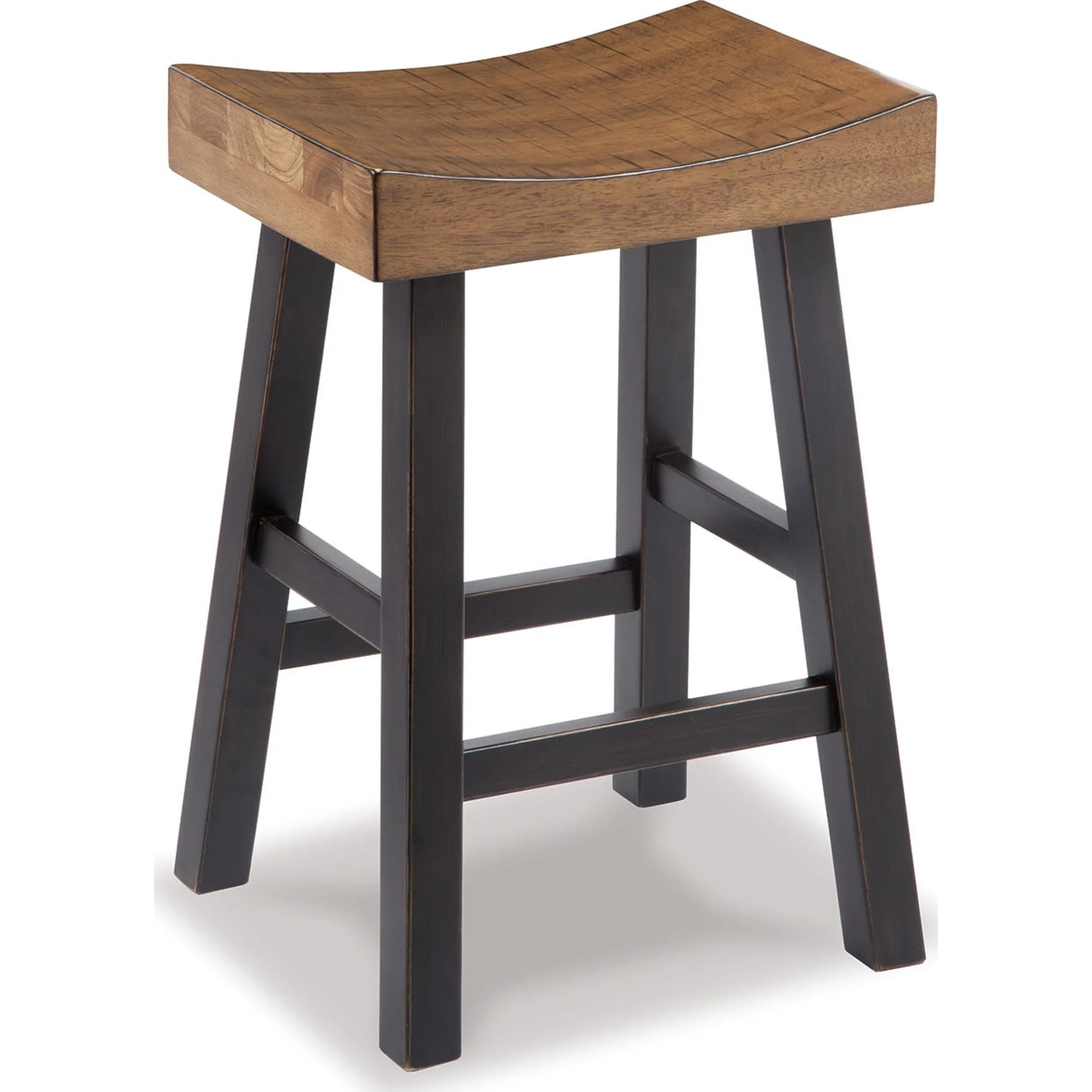 Glosco Counter Height Stool - Medium Brown/Dark Brown - (D548-024)