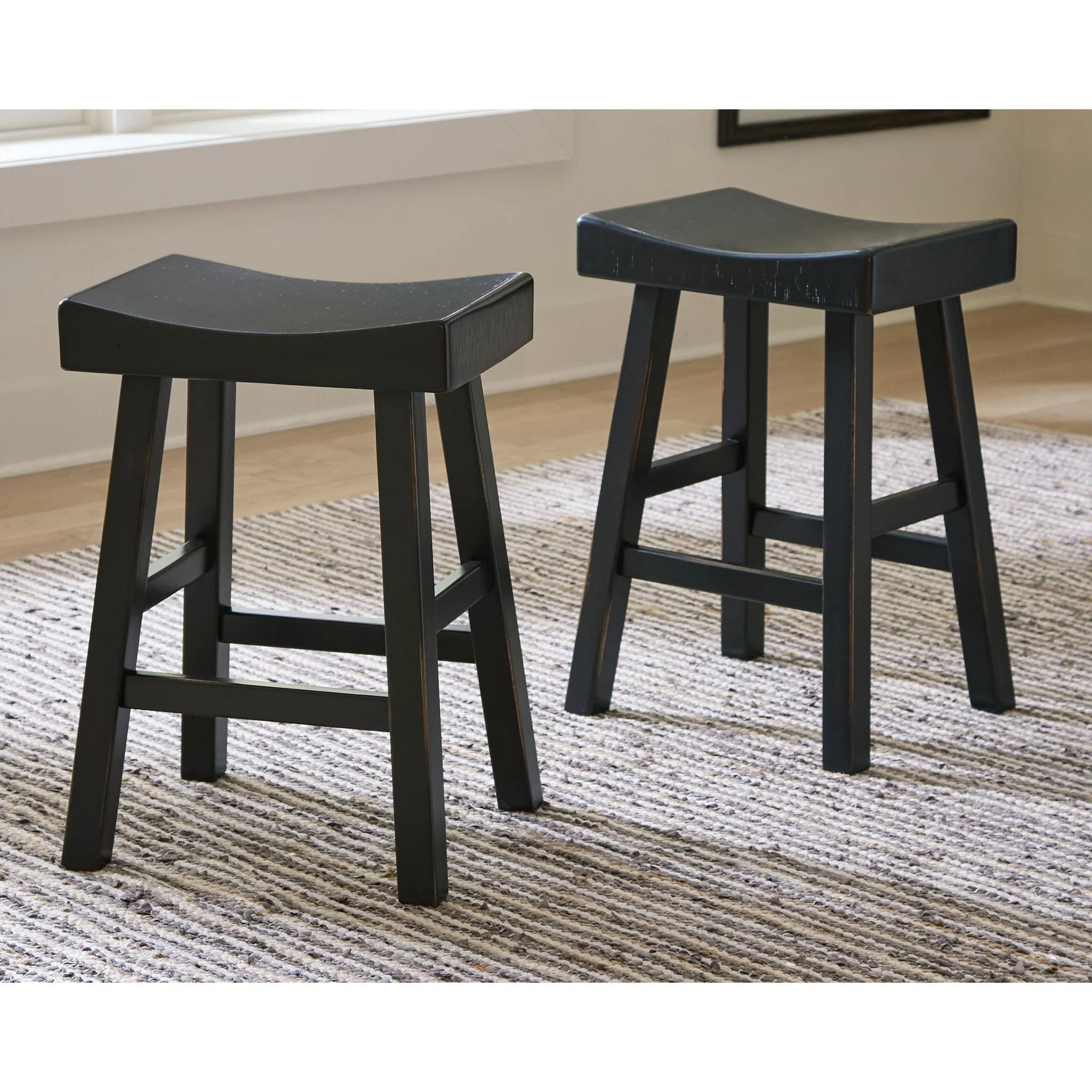 Glosco Counter Height Stool - Medium Brown/Dark Brown - (D548-024) - Image 14