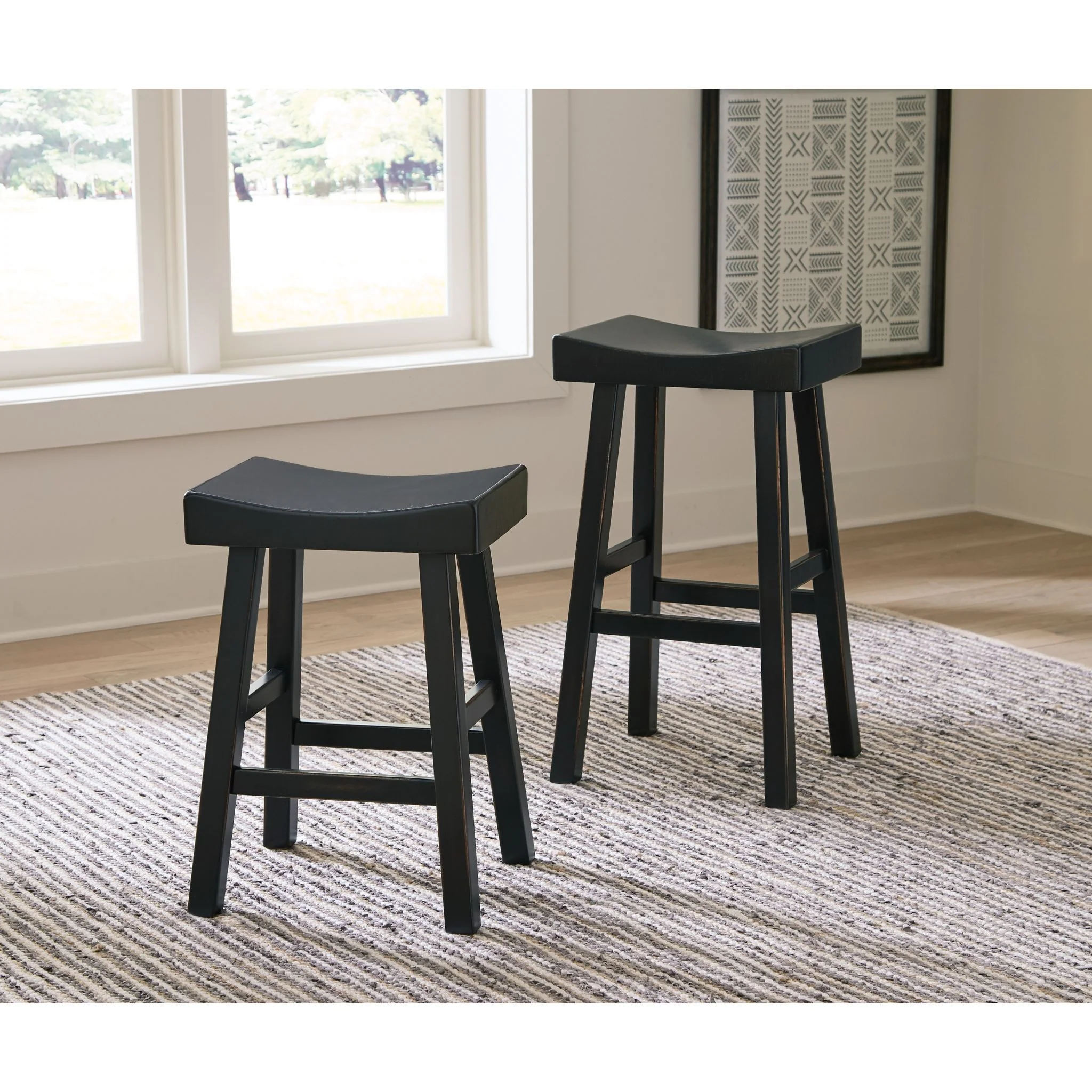 Glosco Counter Height Stool - Medium Brown/Dark Brown - (D548-024) - Image 19
