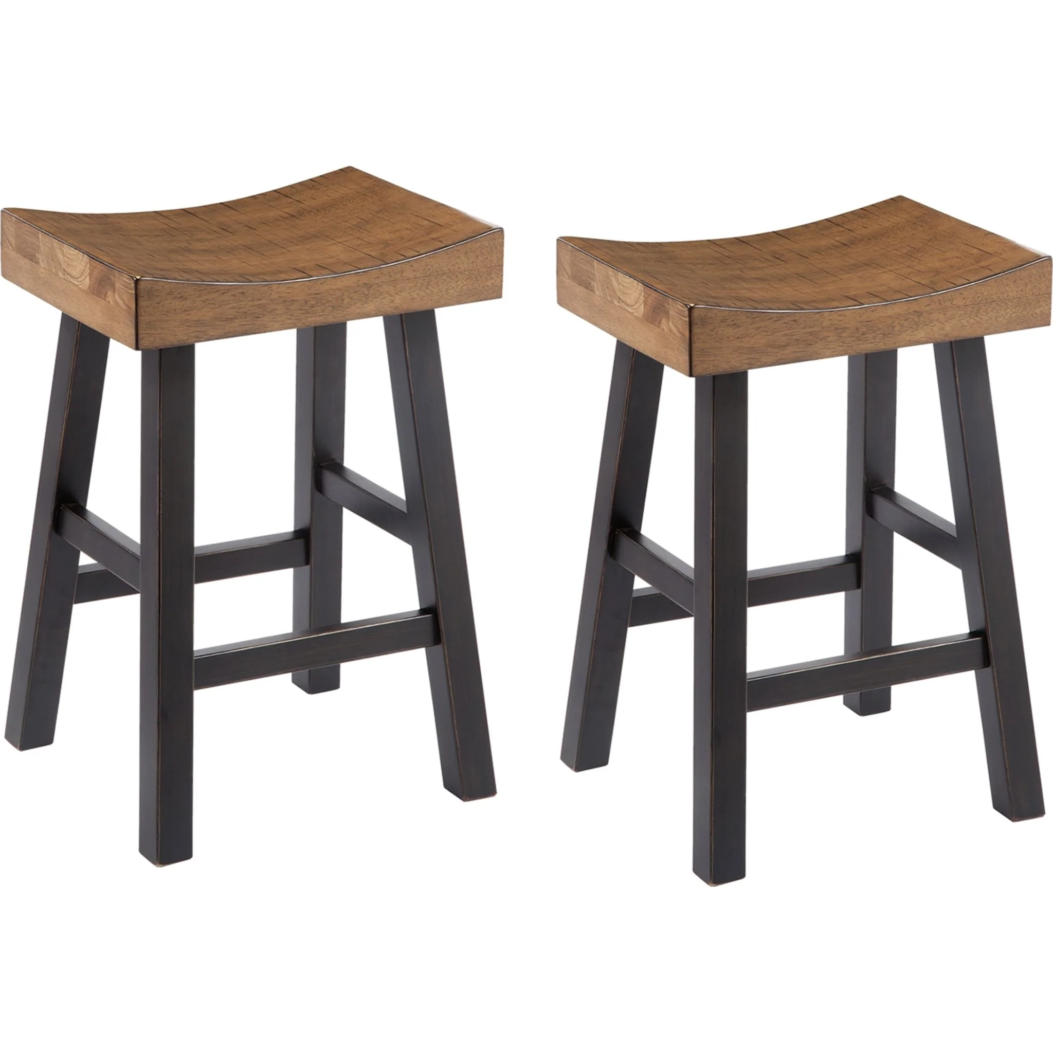 Glosco Counter Height Stool - Medium Brown/Dark Brown - (D548-024) - Image 4
