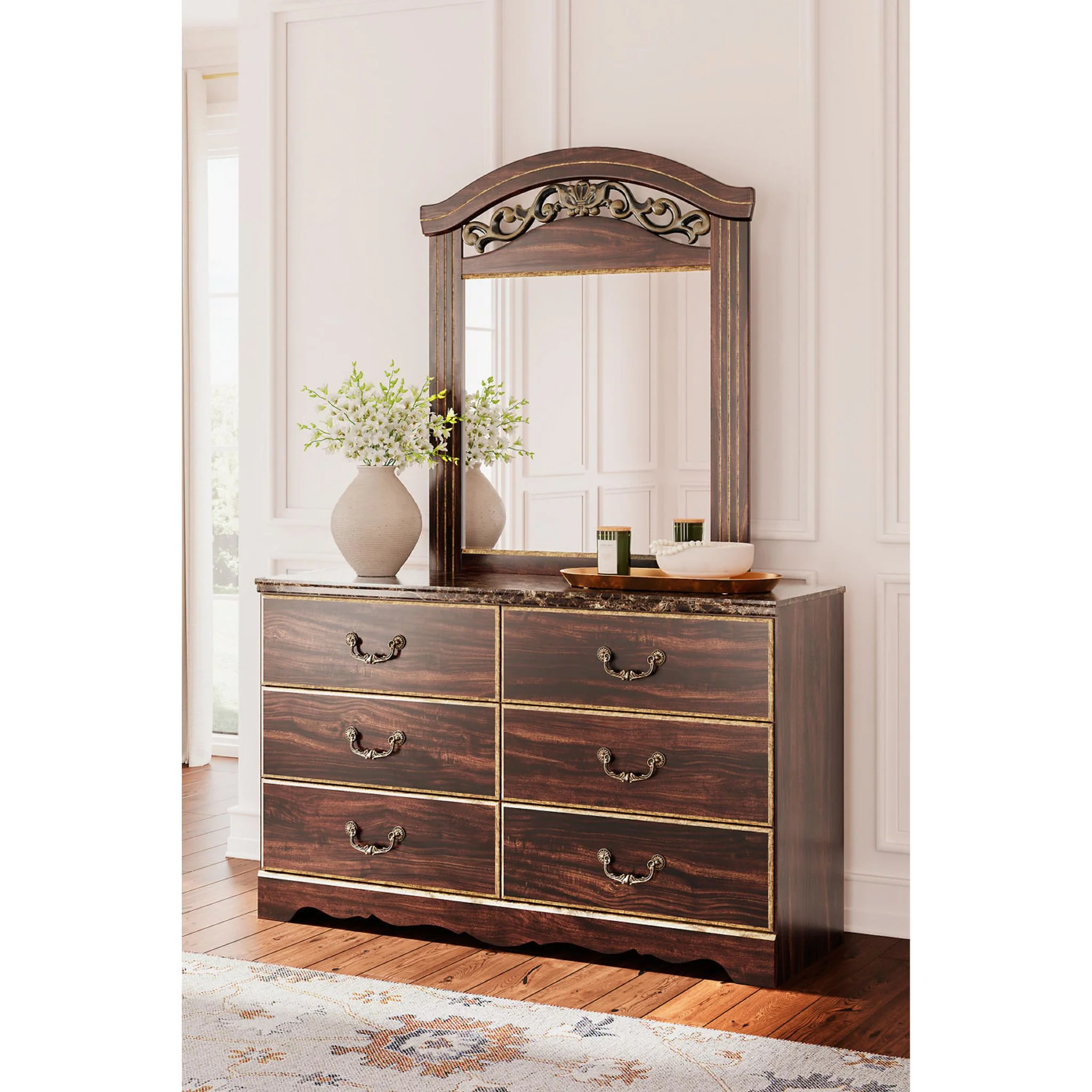Glosmount Dresser and Mirror - Two-tone - Image 10
