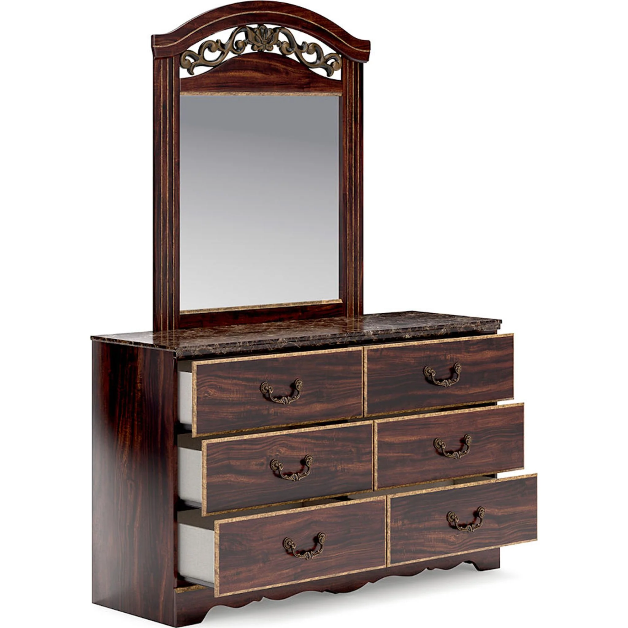 Glosmount Dresser and Mirror - Two-tone - Image 4