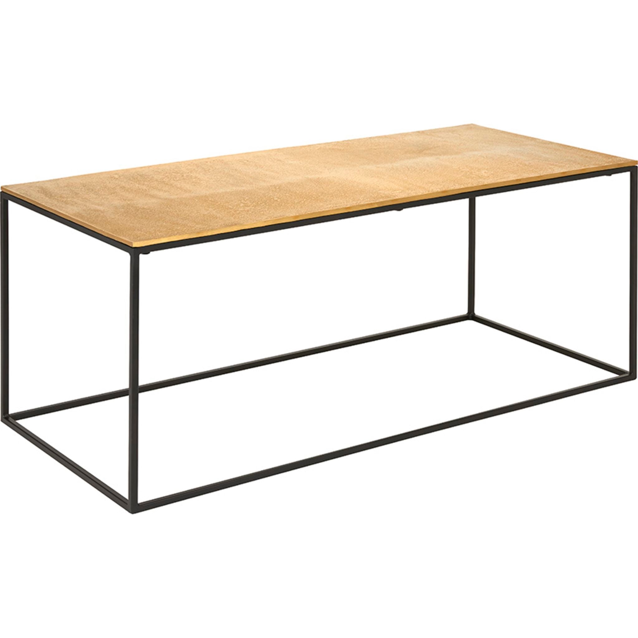 Gold Aluminum Coffee Table - Gold