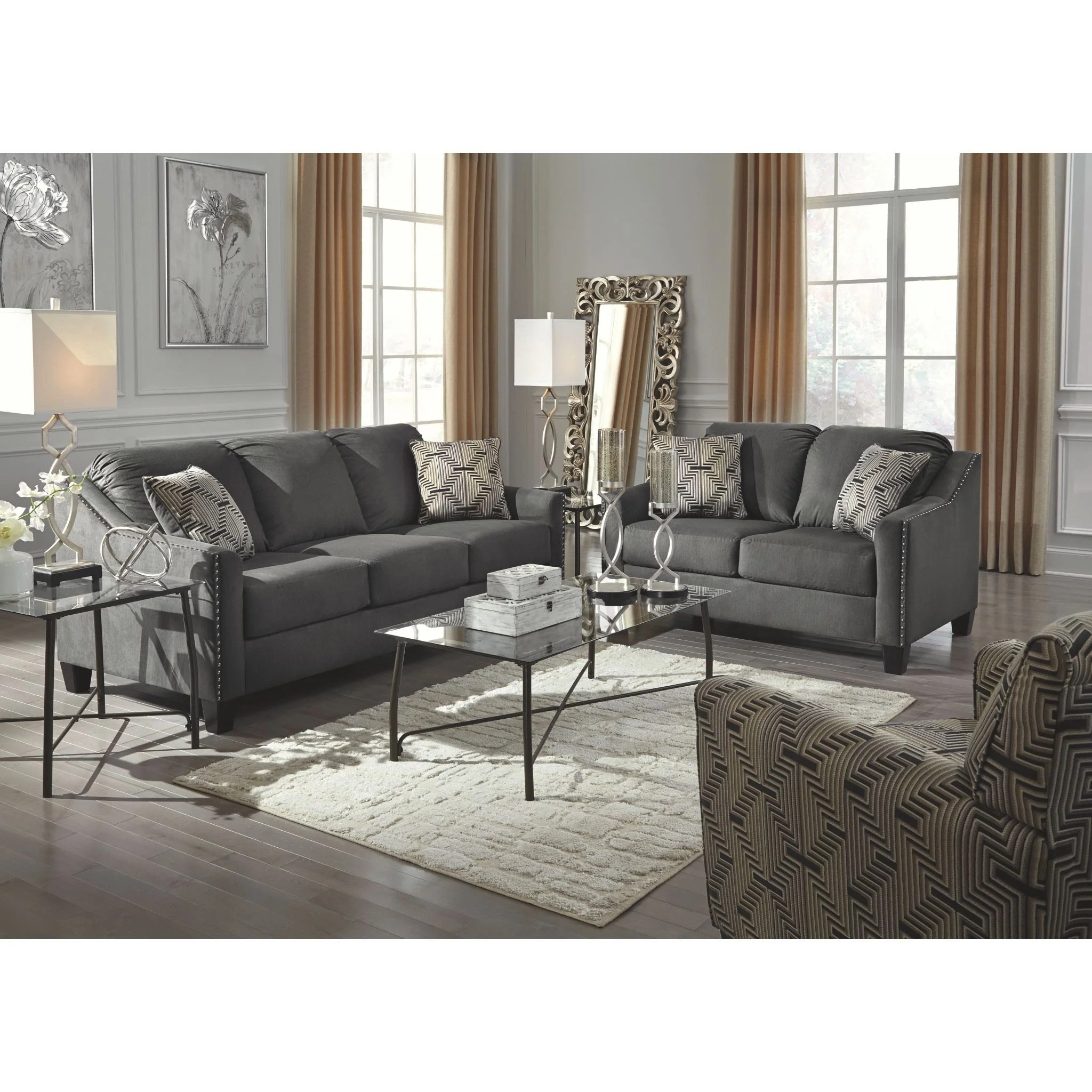 Graham Accent Chair - Gunmetal - Image 4