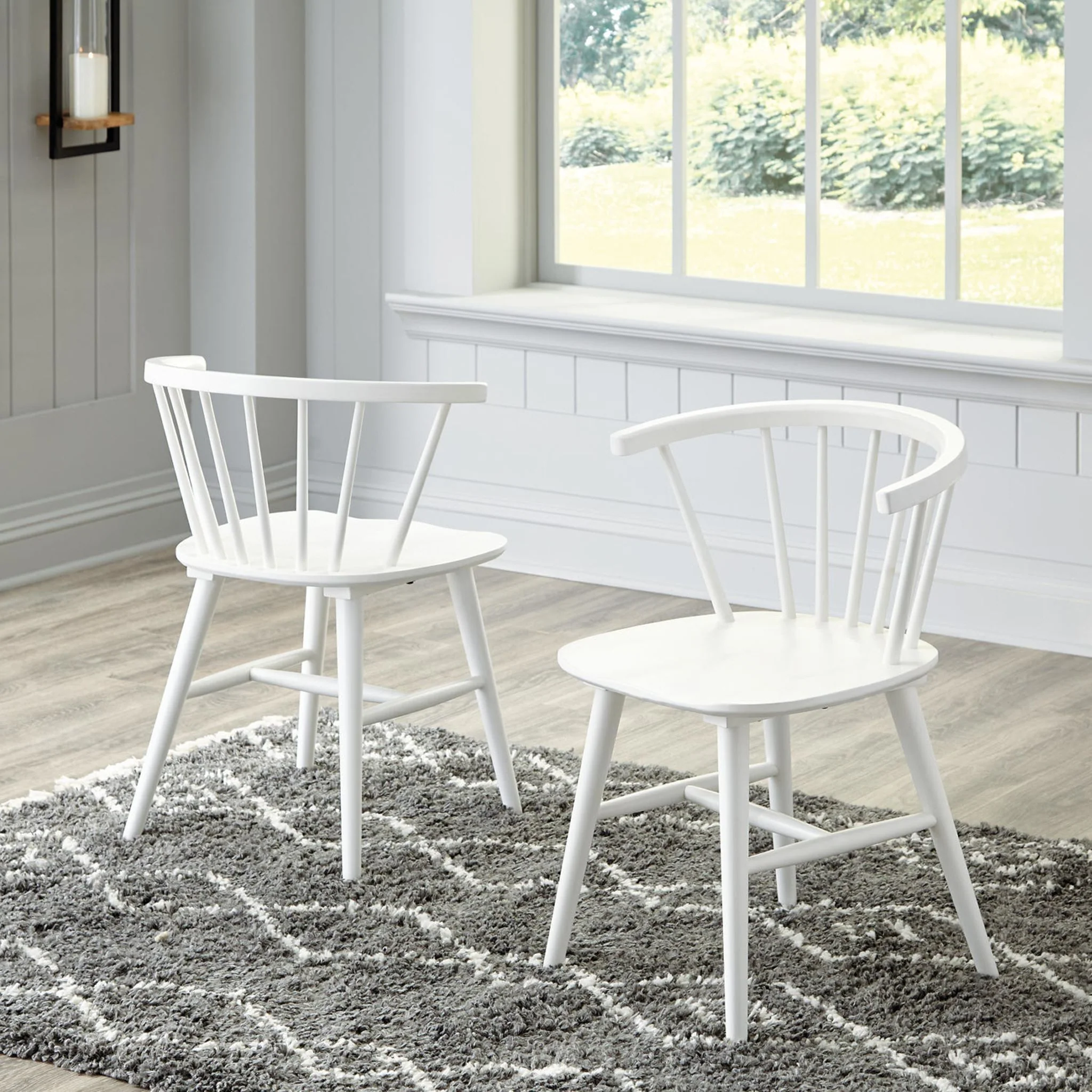 Grannen Side Chair - White - (D407-01) - Image 6