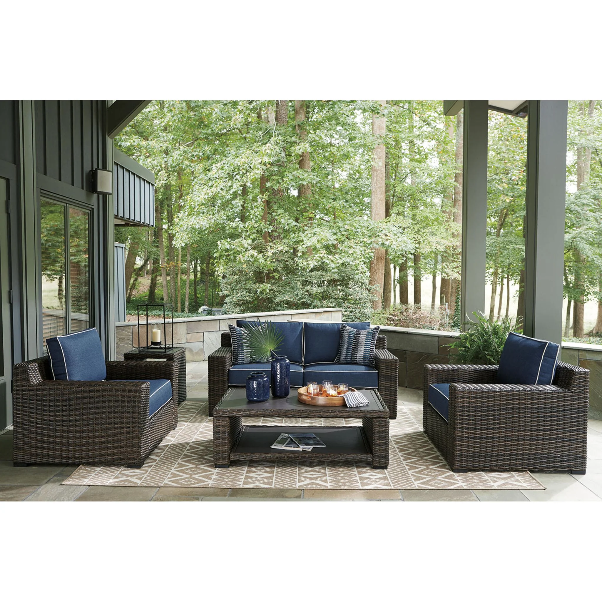 Grasson Lane Outdoor End Table - Brown - Image 7