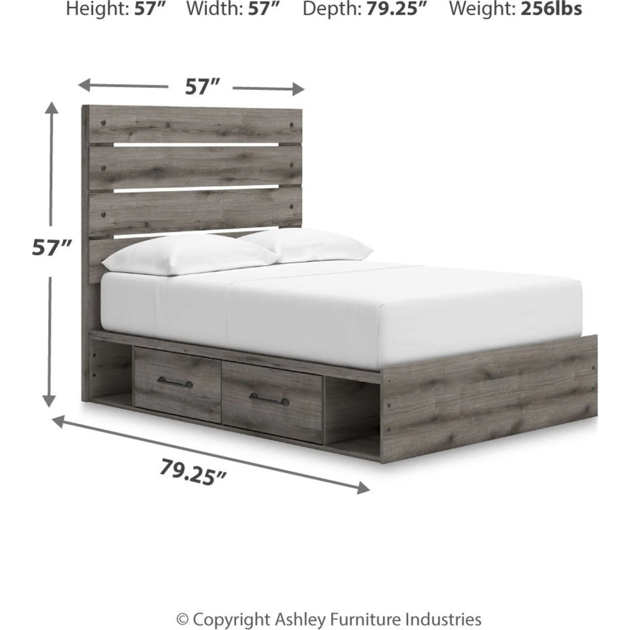 Graystorm 6 Piece Full Storage Bedroom - Brown Gray - Image 20