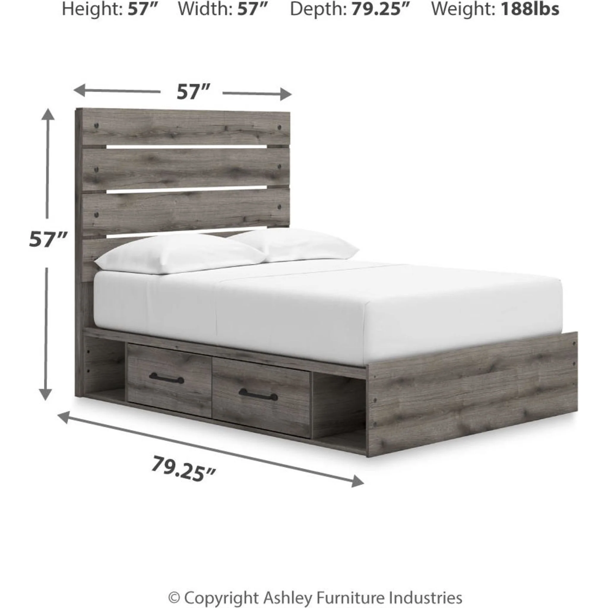 Graystorm 6 Piece Full Storage Bedroom - Brown Gray - Image 20