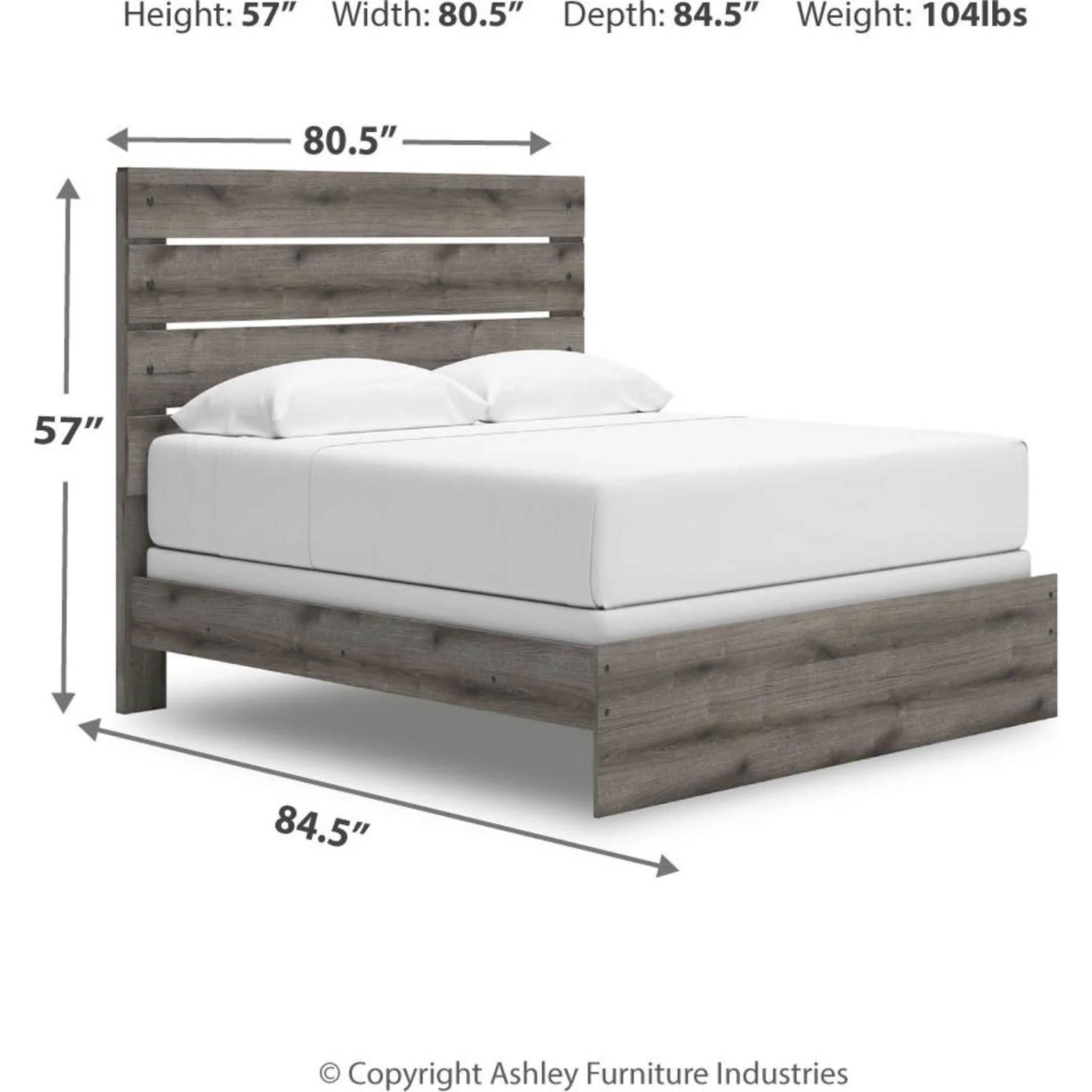 Graystorm 6 Piece King Panel Bedroom - Brown Gray - Image 19