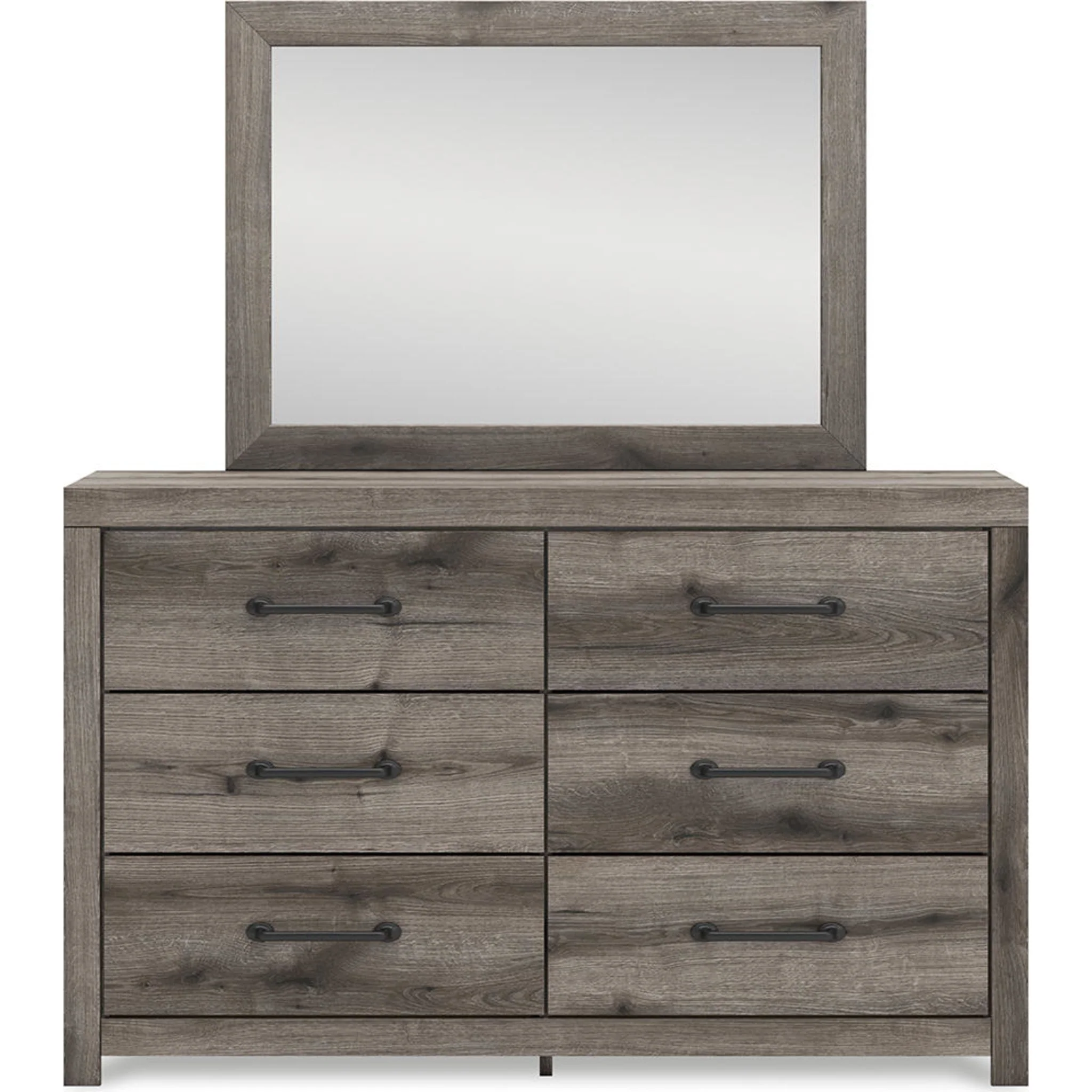 Graystorm 6 Piece King Panel Bedroom - Brown Gray - Image 7