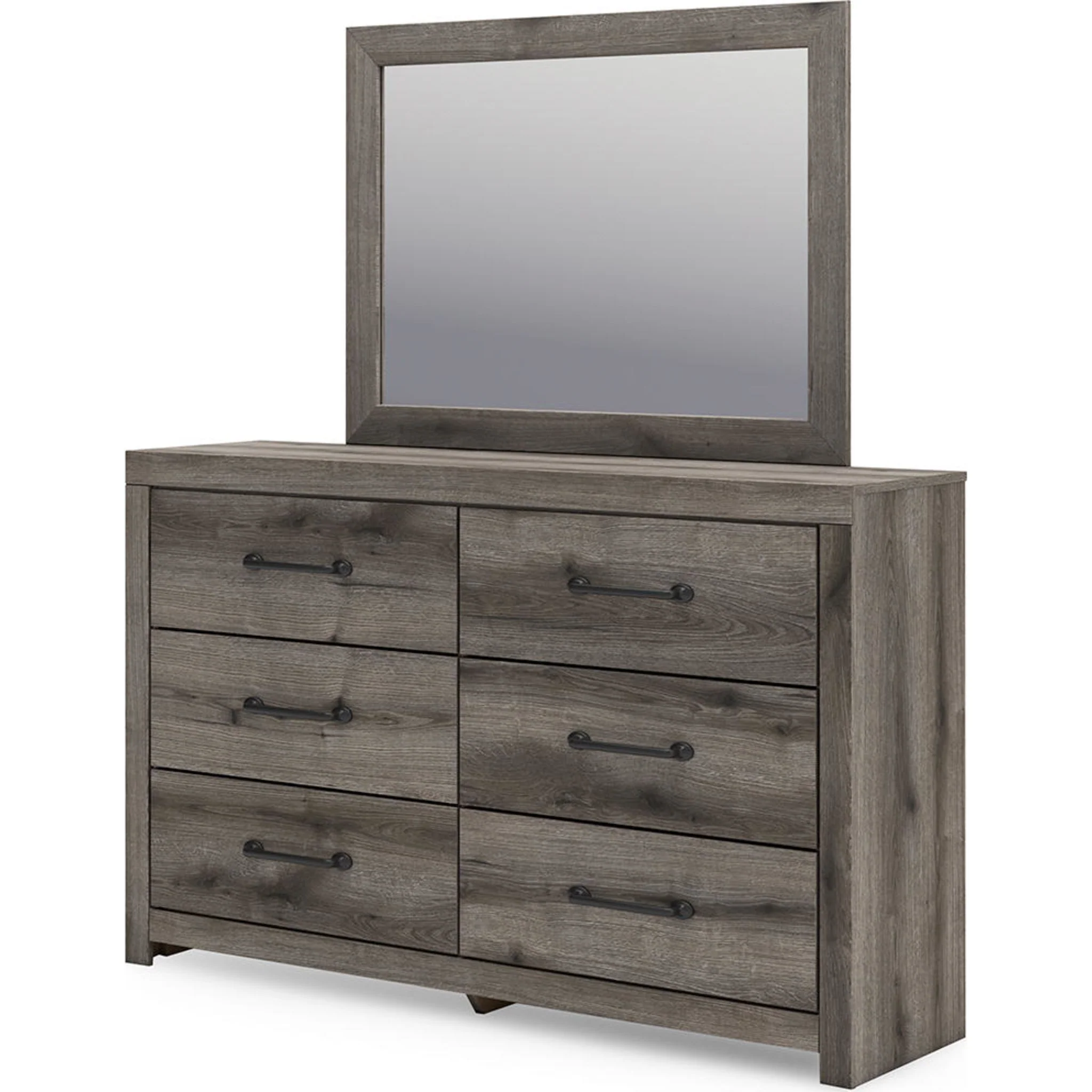 Graystorm 6 Piece Queen Panel Bedroom - Brown Gray - Image 2