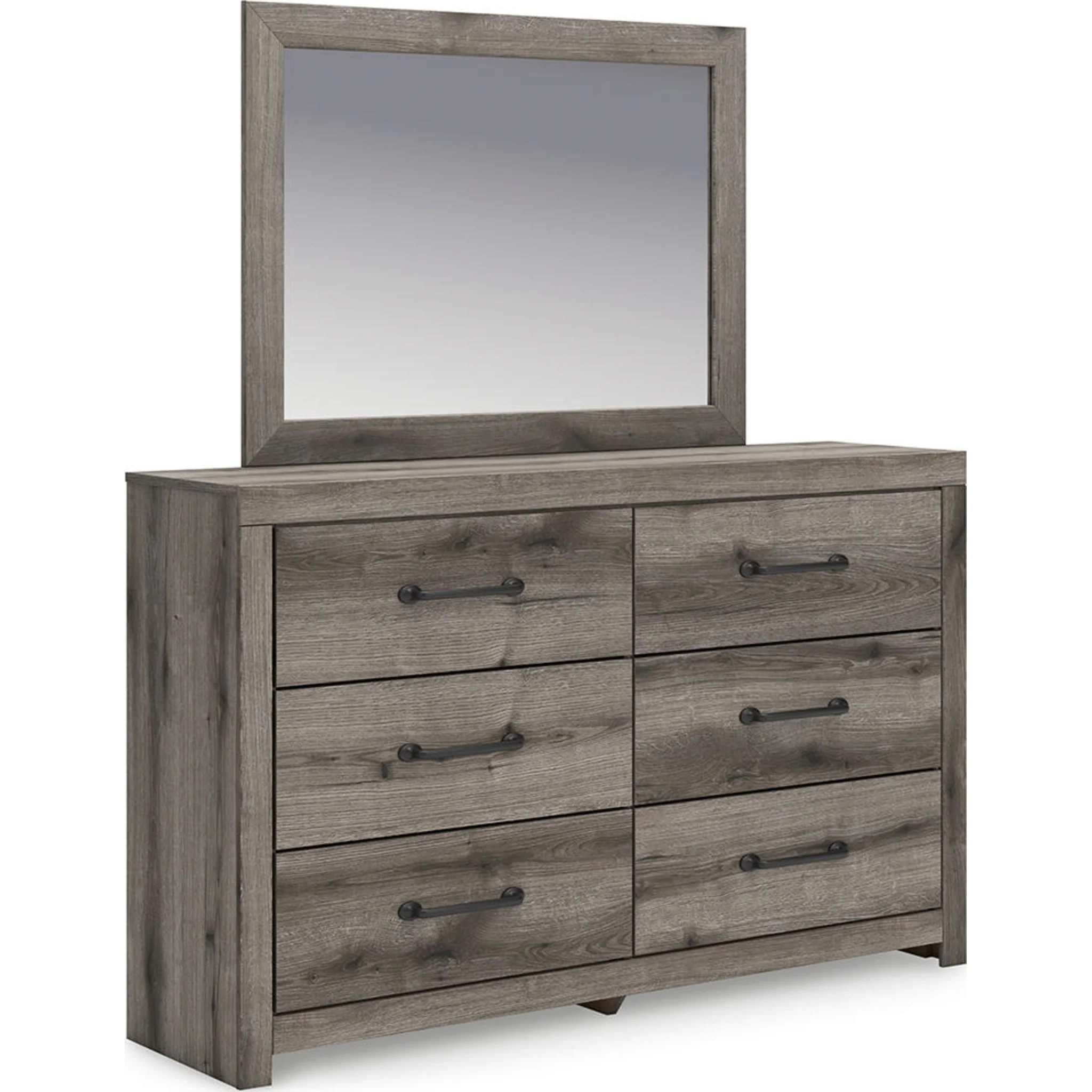 Graystorm 6 Piece Queen Panel Bedroom - Brown Gray - Image 4