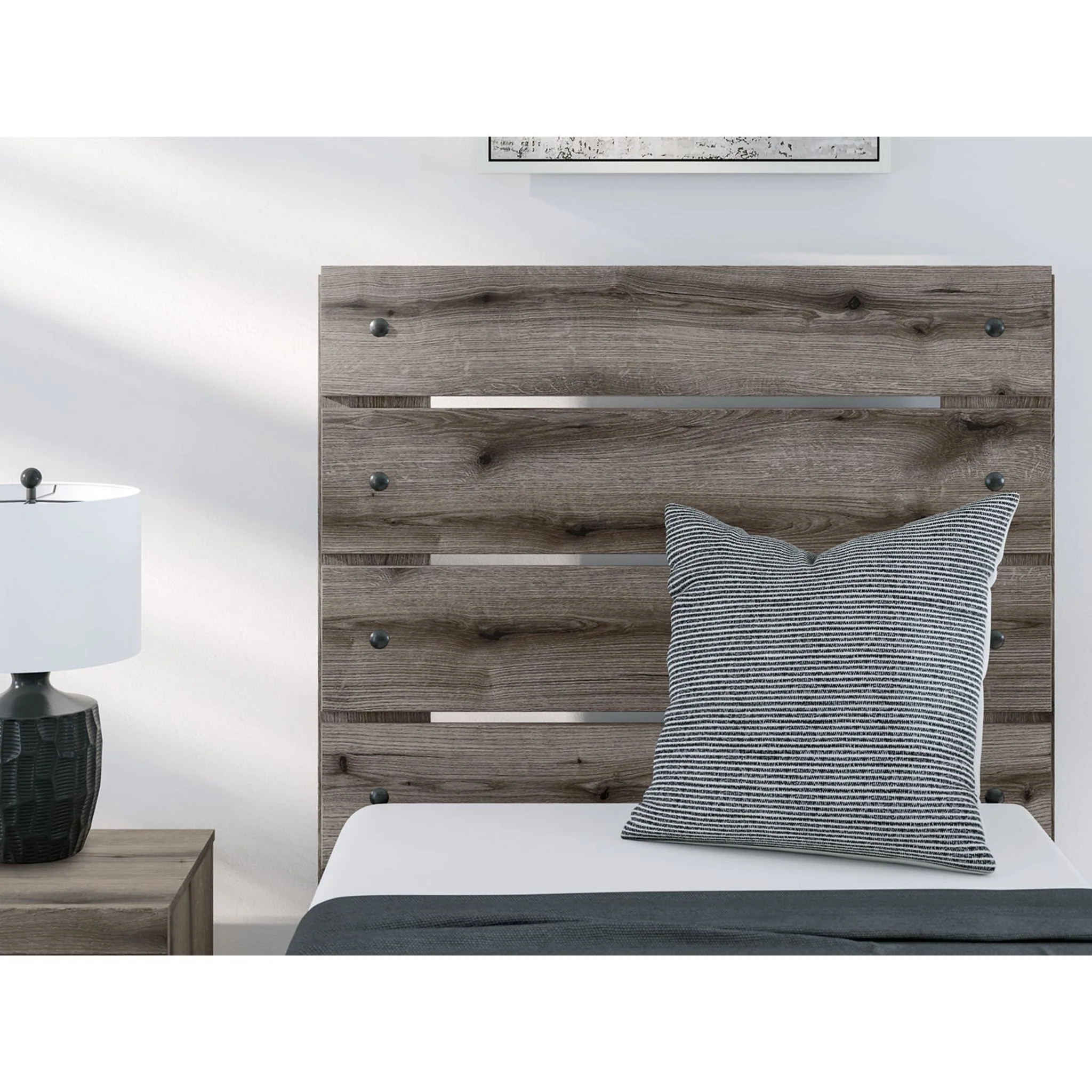 Graystorm Twin Panel Bed - Brown Gray - Image 8
