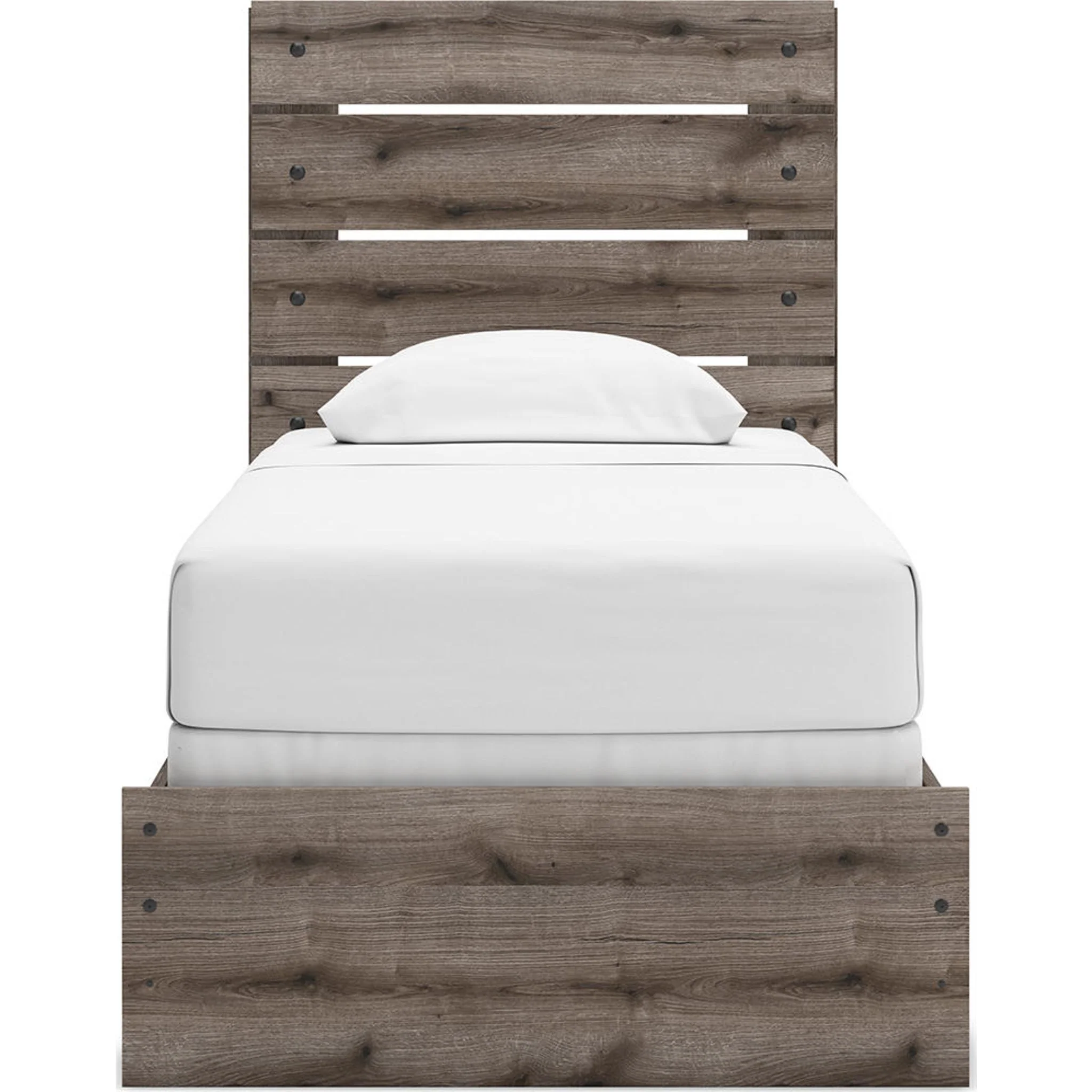 Graystorm Twin Panel Bed - Brown Gray - Image 9