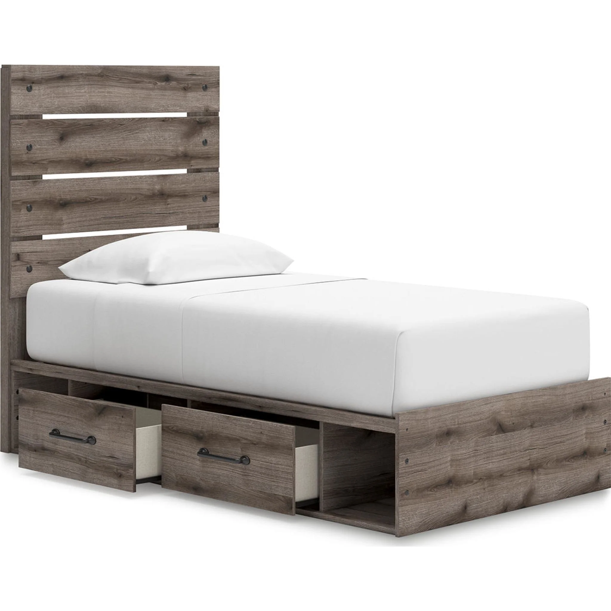 Graystorm Twin Storage Bed - Brown Gray - Image 20