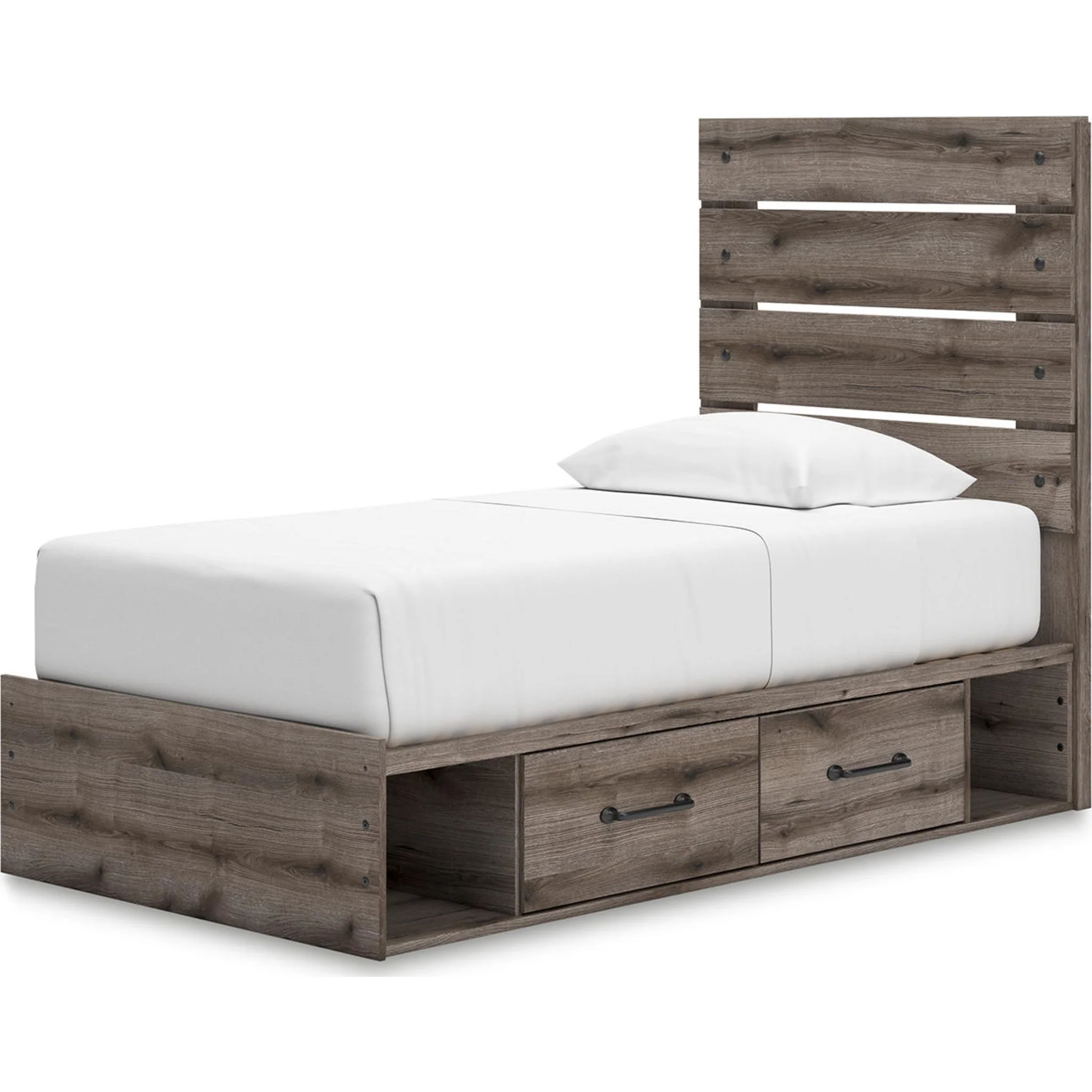 Graystorm Twin Storage Bed - Brown Gray - Image 6