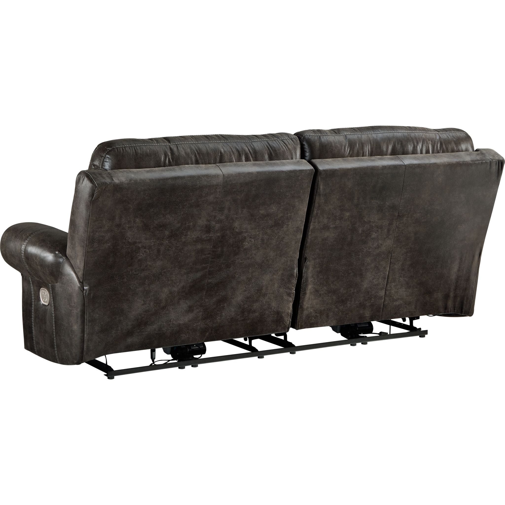 Grearview Power Reclining Sofa With Power Headrest - Charcoal - Image 2