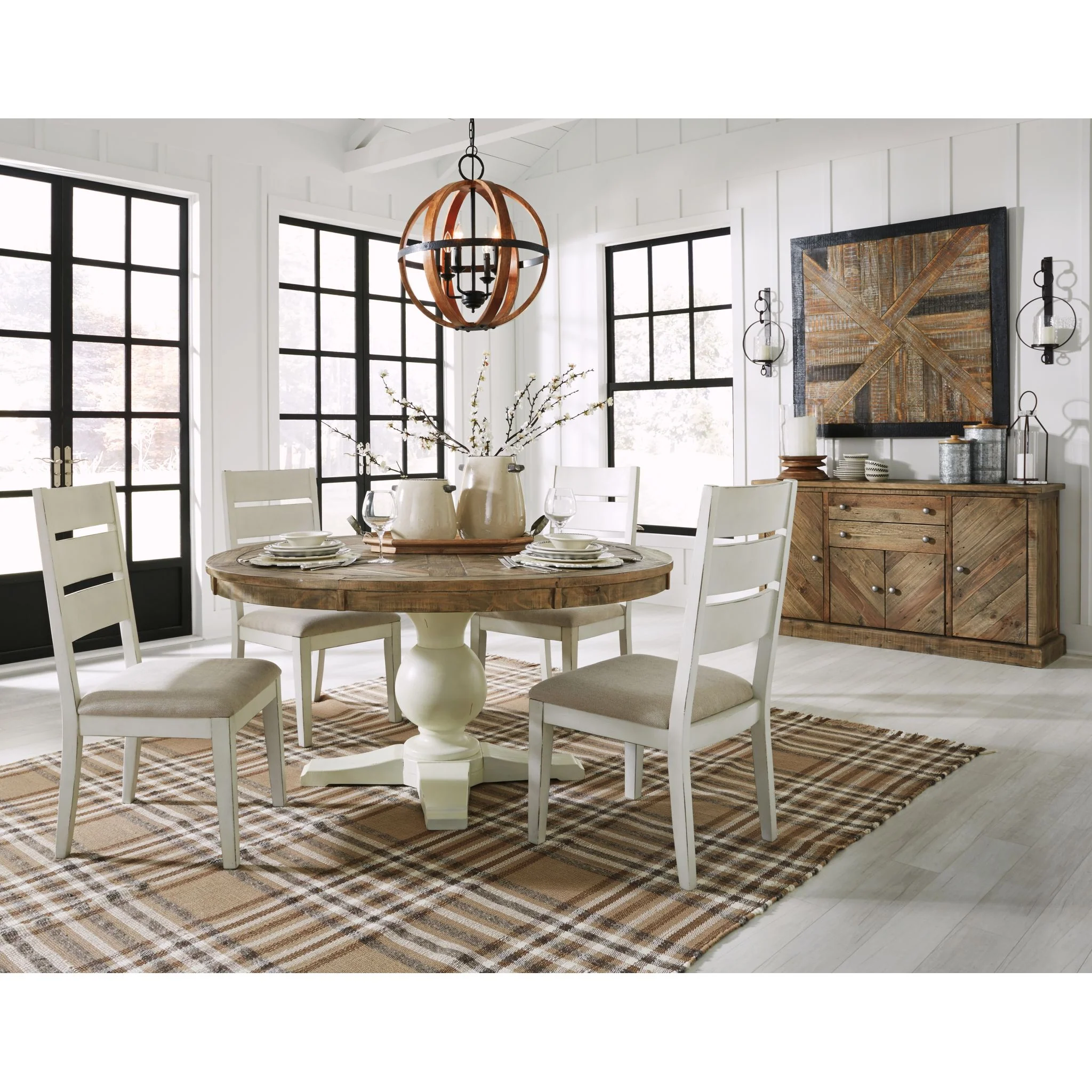 Grindleburg Side Chair - Antique White - (D754-01) - Image 5