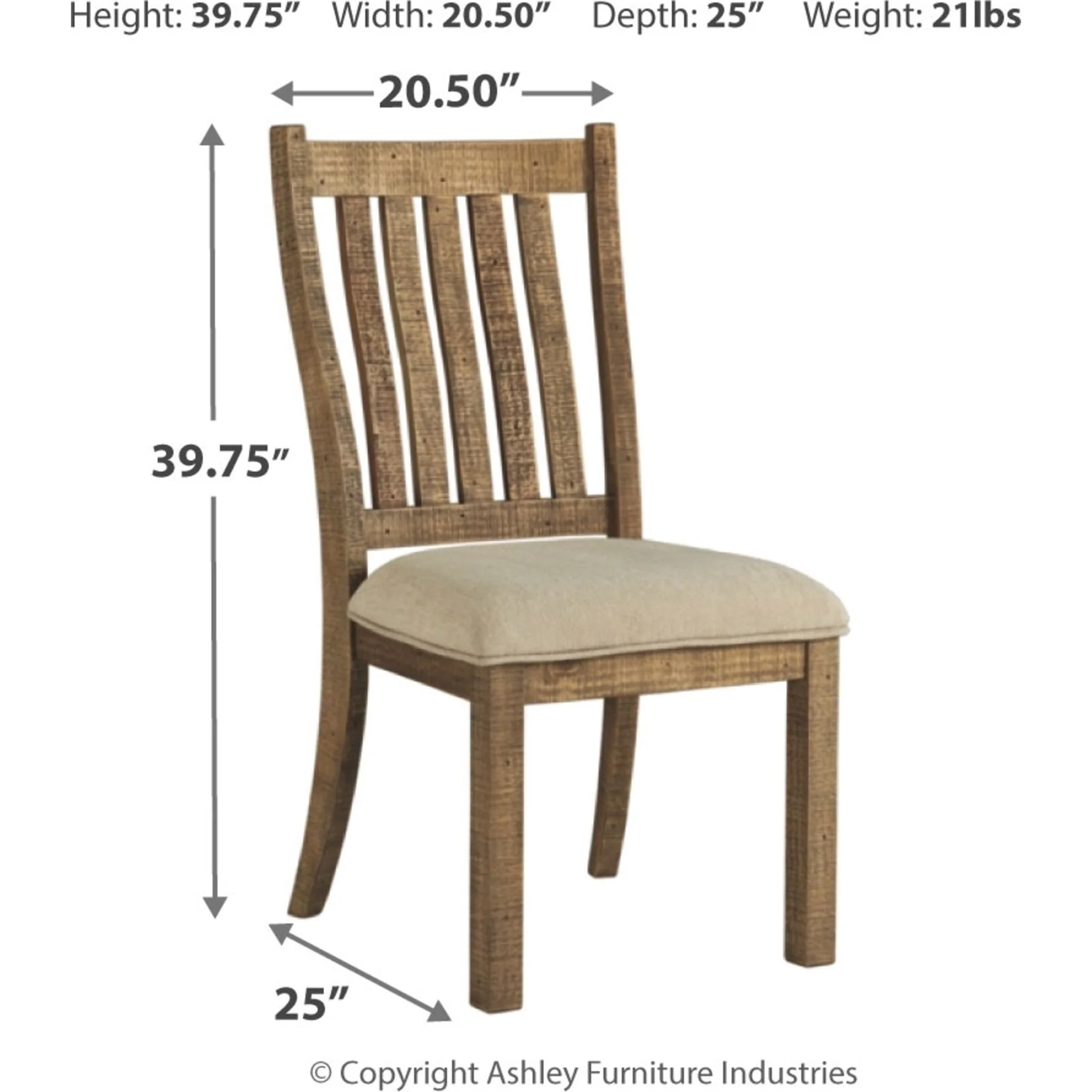 Grindleburg Side Chair - Light Brown - (D754-05) - Image 4
