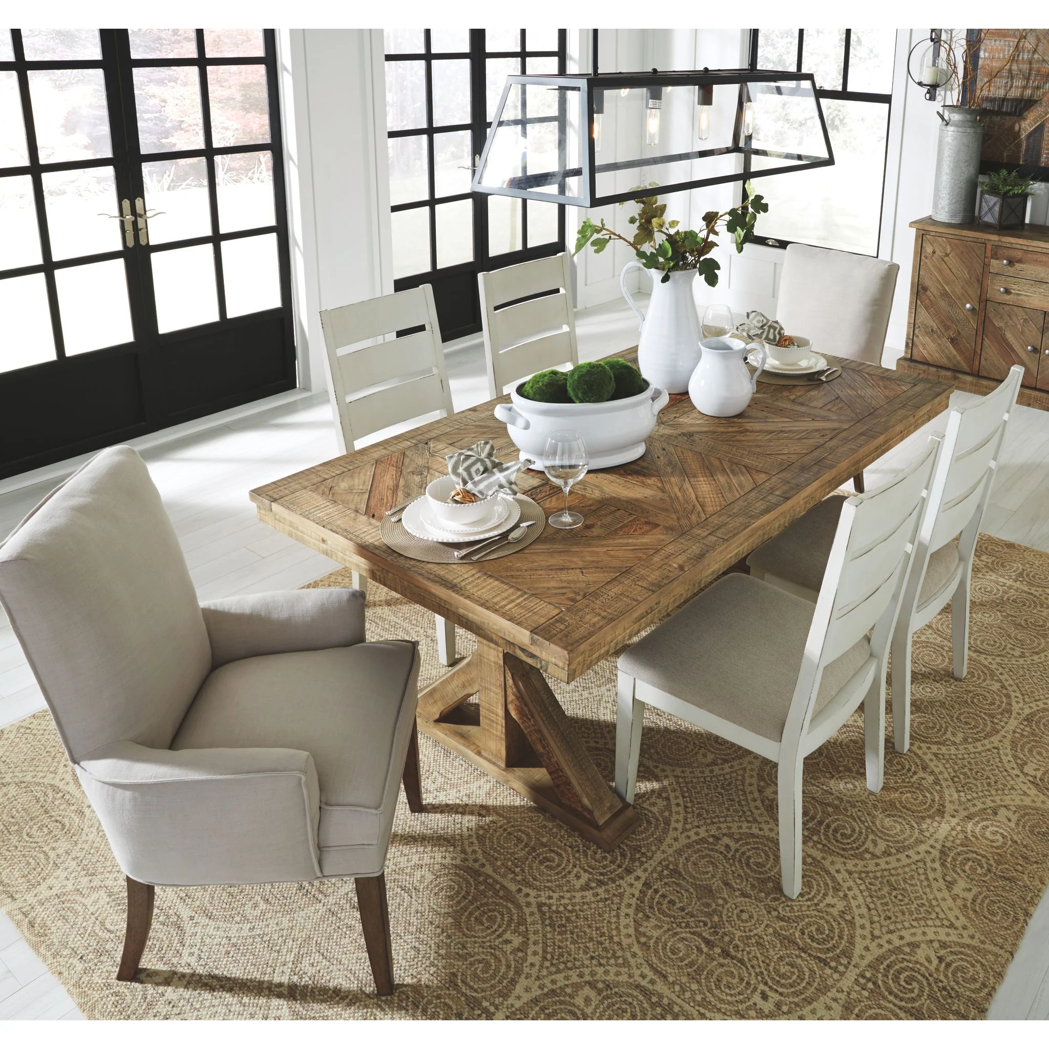 Grindleburg Dining Table - Light Brown - (D754-125) - Image 3