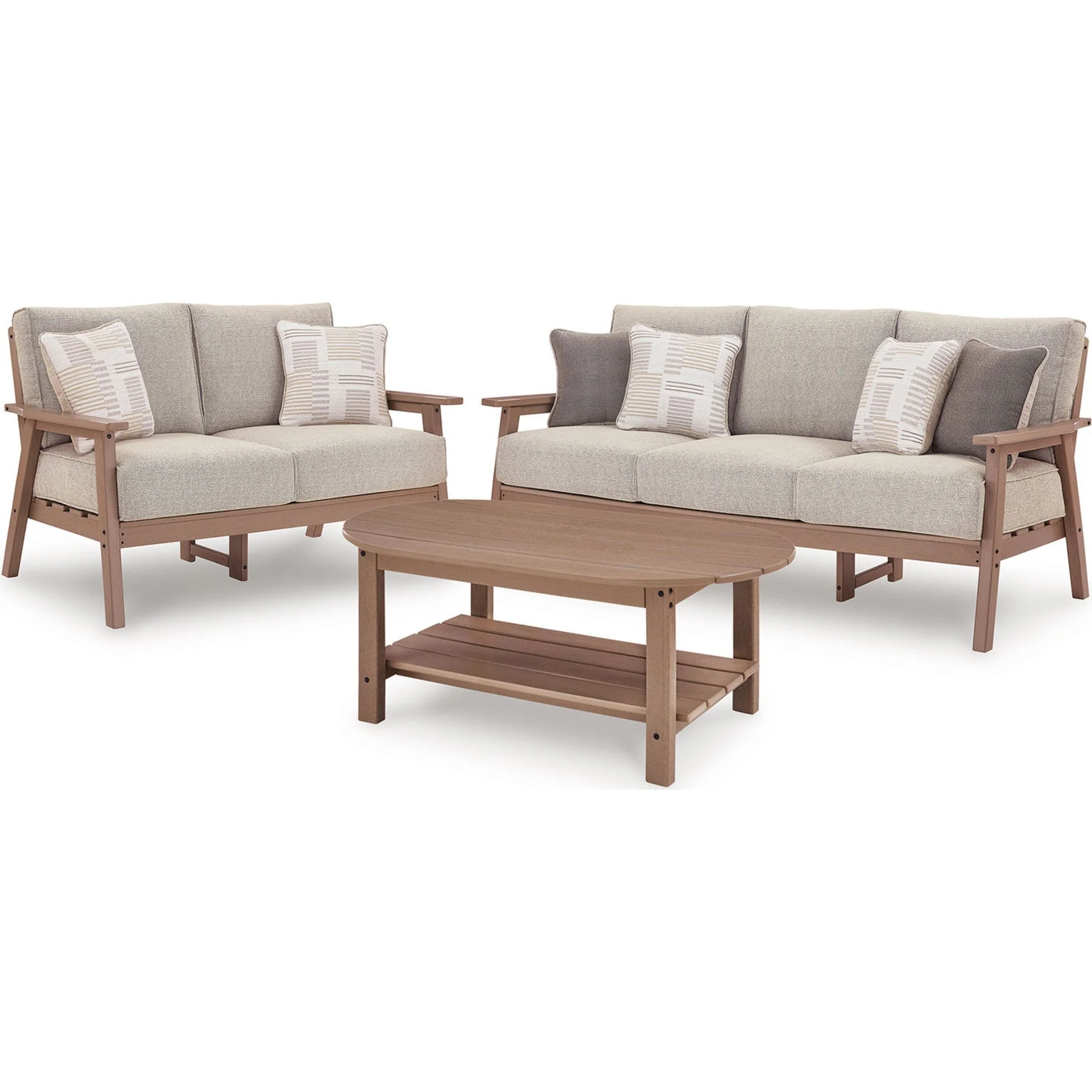 Grover Beach 3 Piece Outdoor Seating - Driftwood