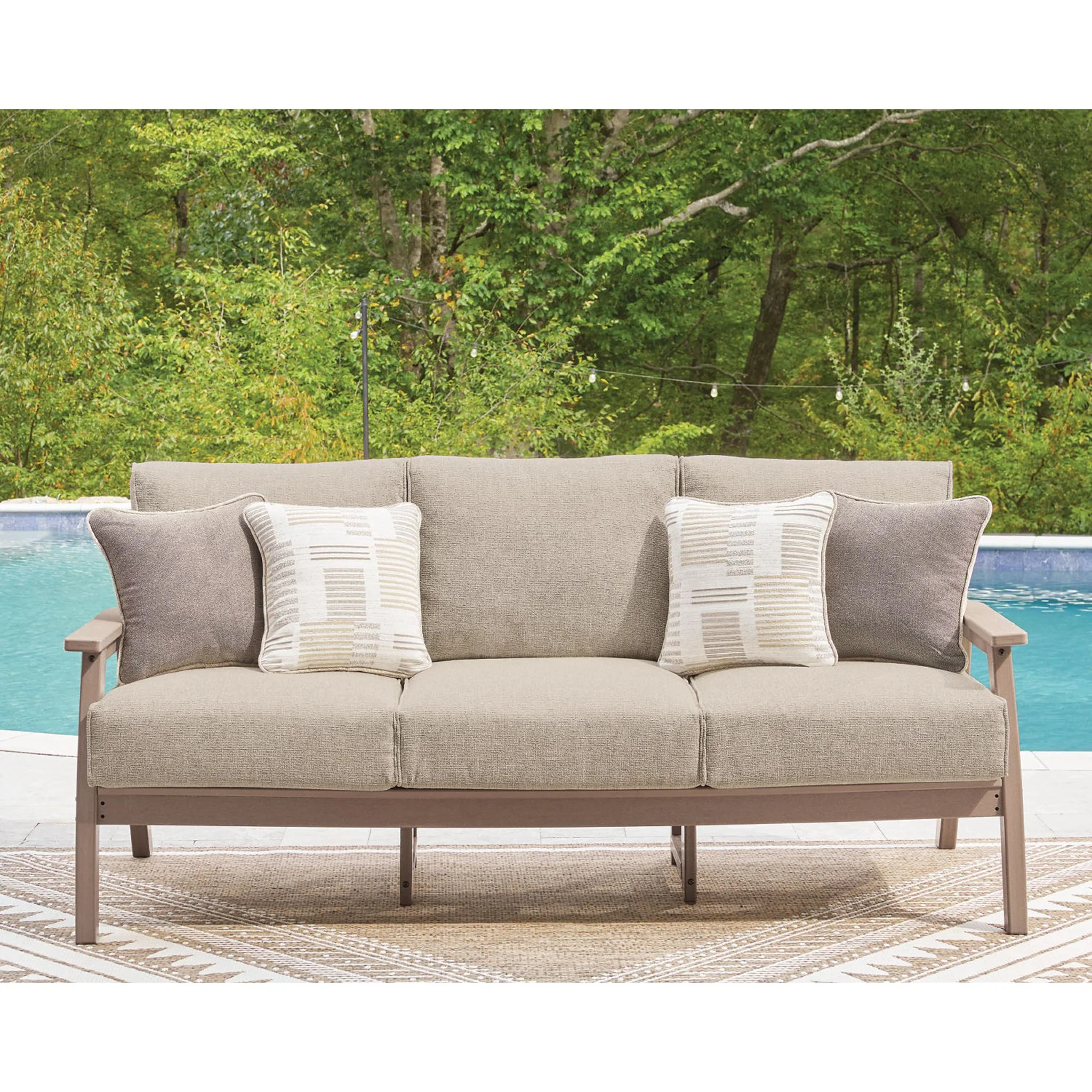 Grover Beach 4 Piece Outdoor Seating - Driftwood - Image 16