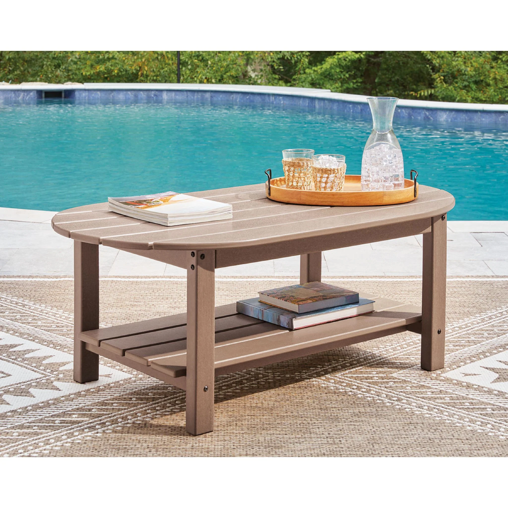 Grover Beach 4 Piece Outdoor Seating - Driftwood - Image 6