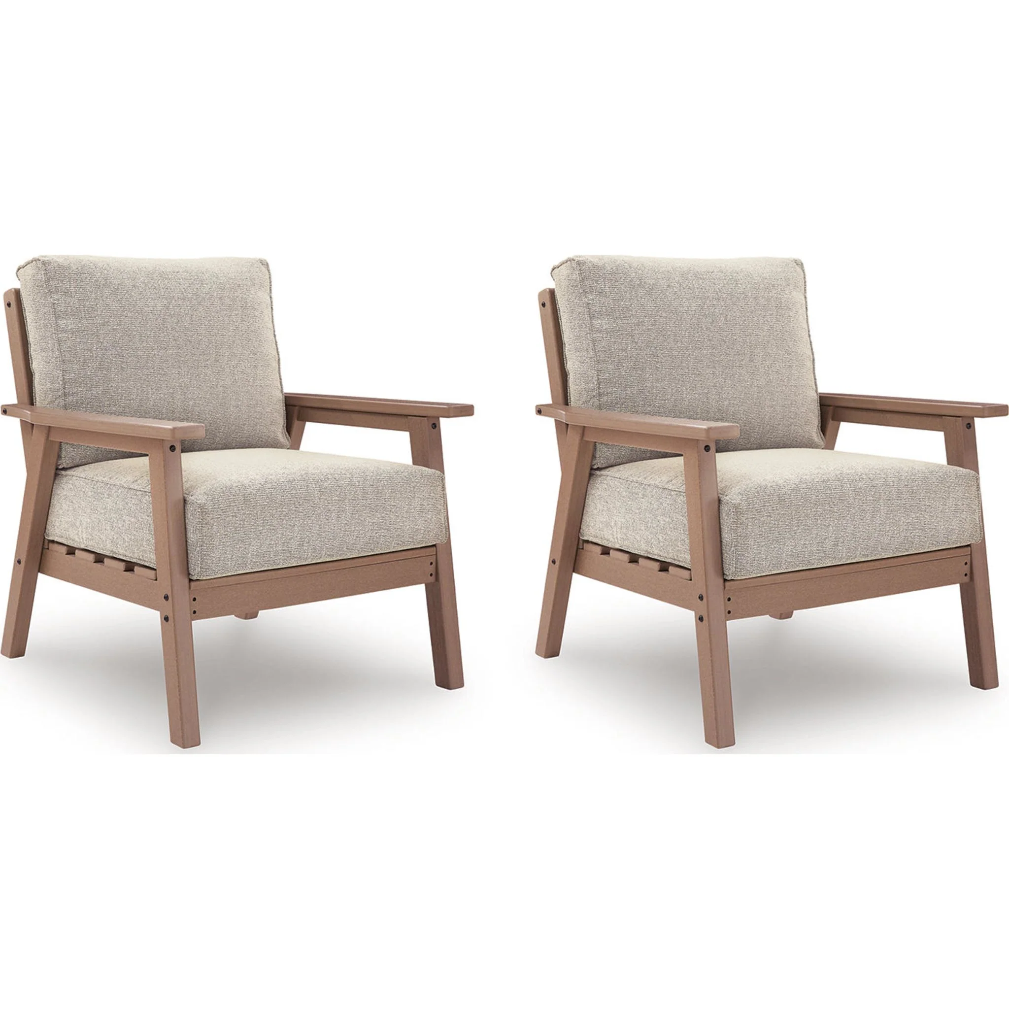 Grover Beach 4 Piece Outdoor Seating - Driftwood - Image 7