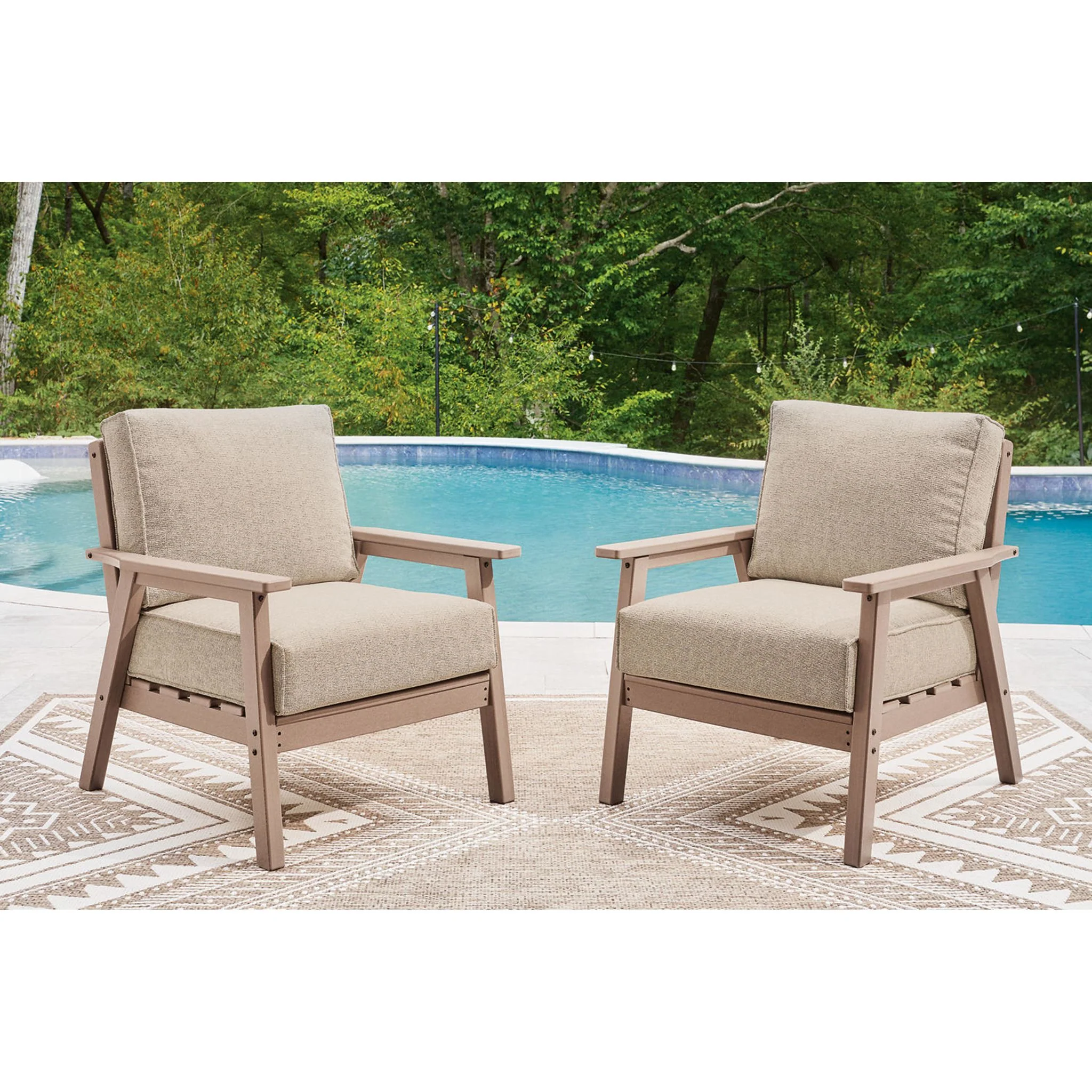 Grover Beach 4 Piece Outdoor Seating - Driftwood - Image 8