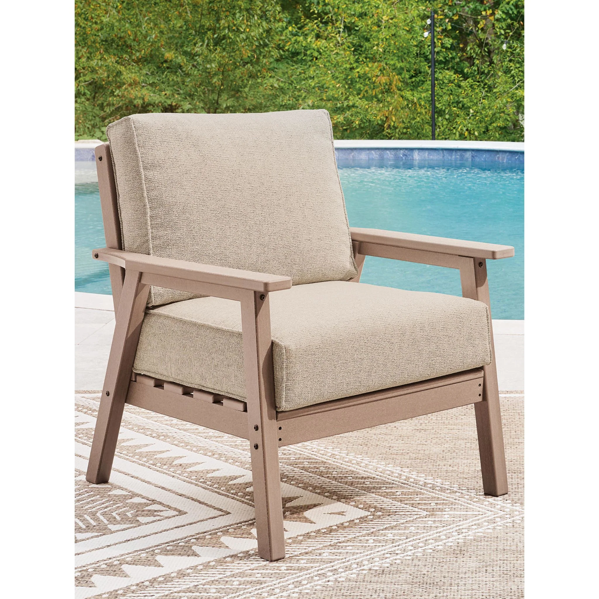 Grover Beach 4 Piece Outdoor Seating - Driftwood - Image 9