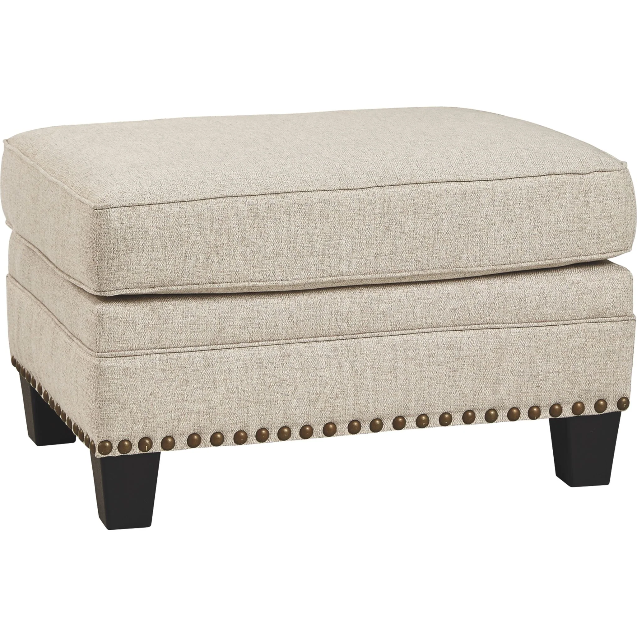 Guin Ottoman - Linen