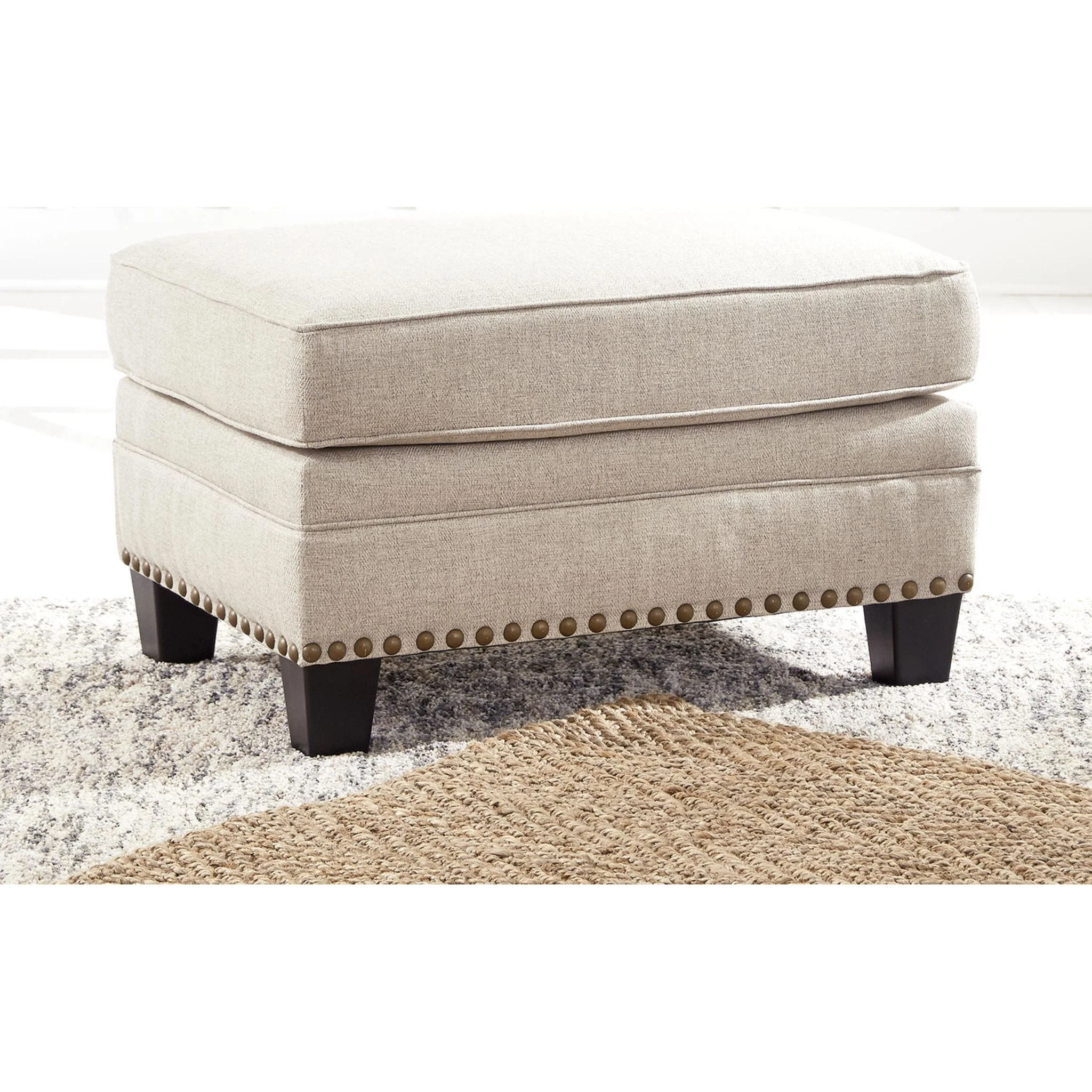 Guin Ottoman - Linen - Image 11