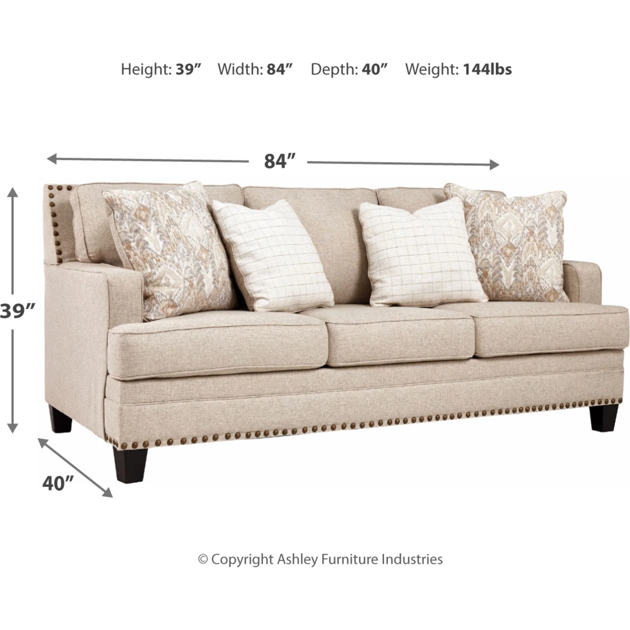 Guin Sofa - Linen - Image 4