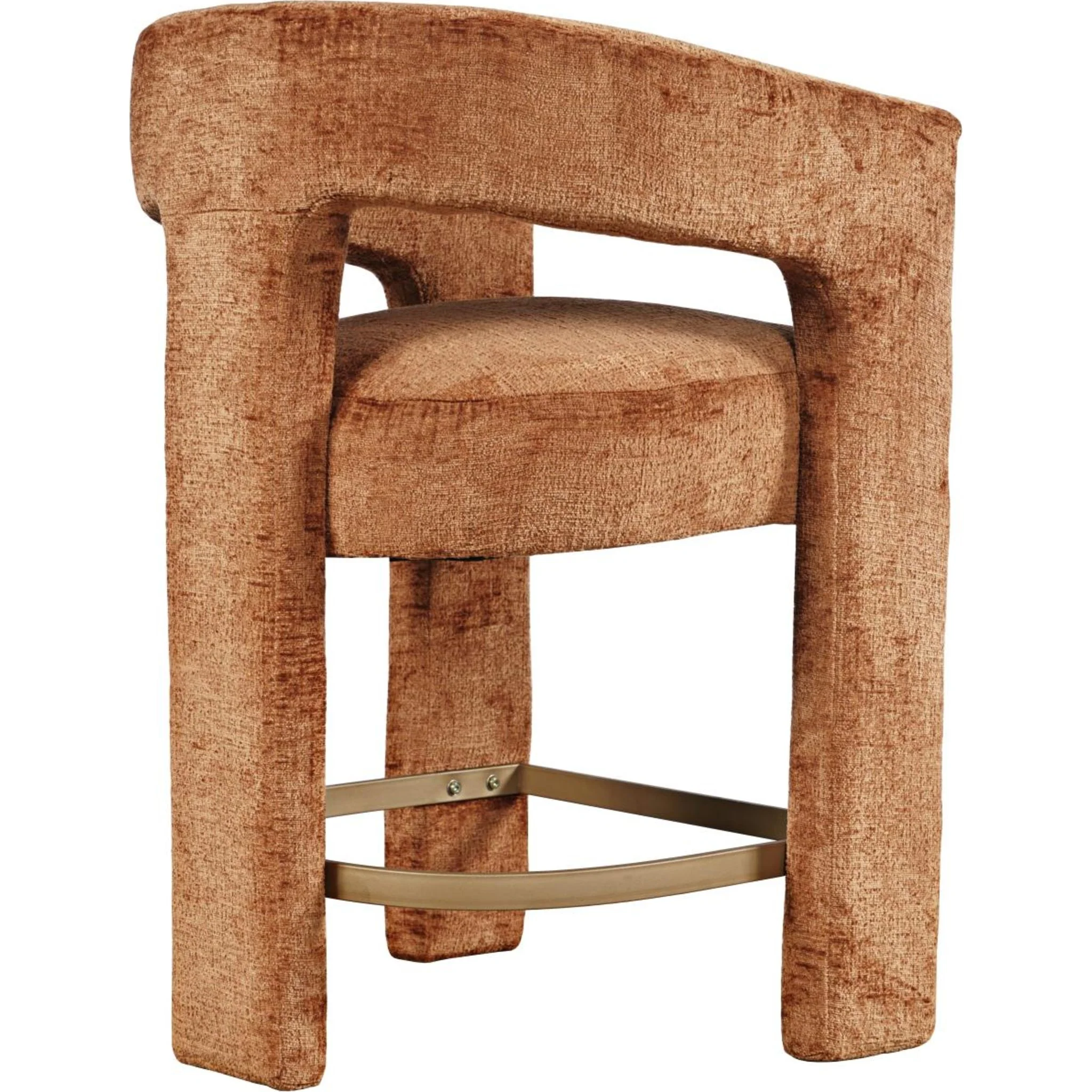 Gwen Counter Height Stool - Rust - (2271-GWENSTRST) - Image 3