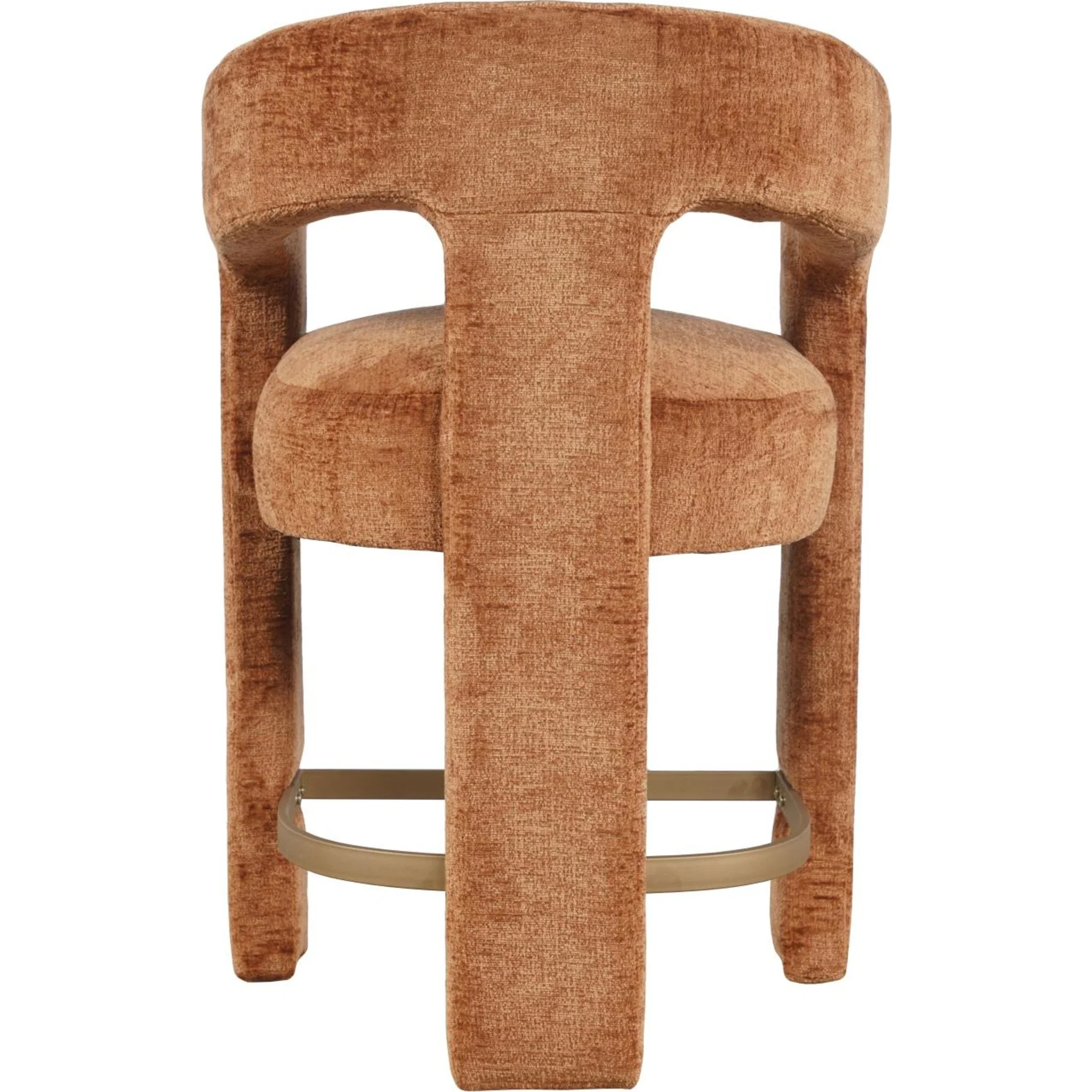 Gwen Counter Height Stool - Rust - (2271-GWENSTRST) - Image 4