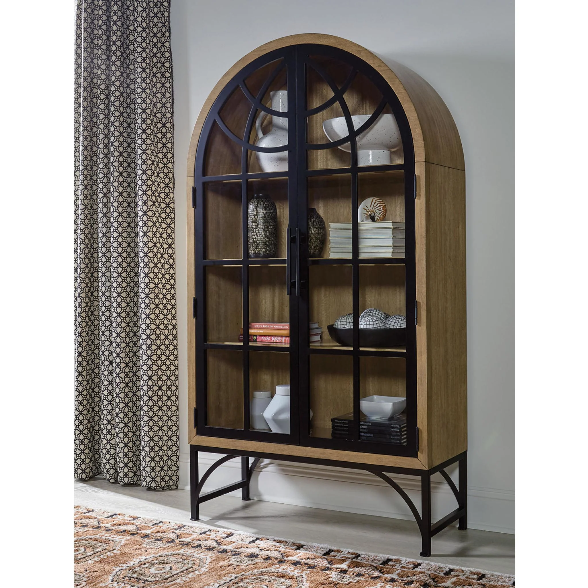 Gwenwich Accent Cabinet - Natural/Black - Image 2