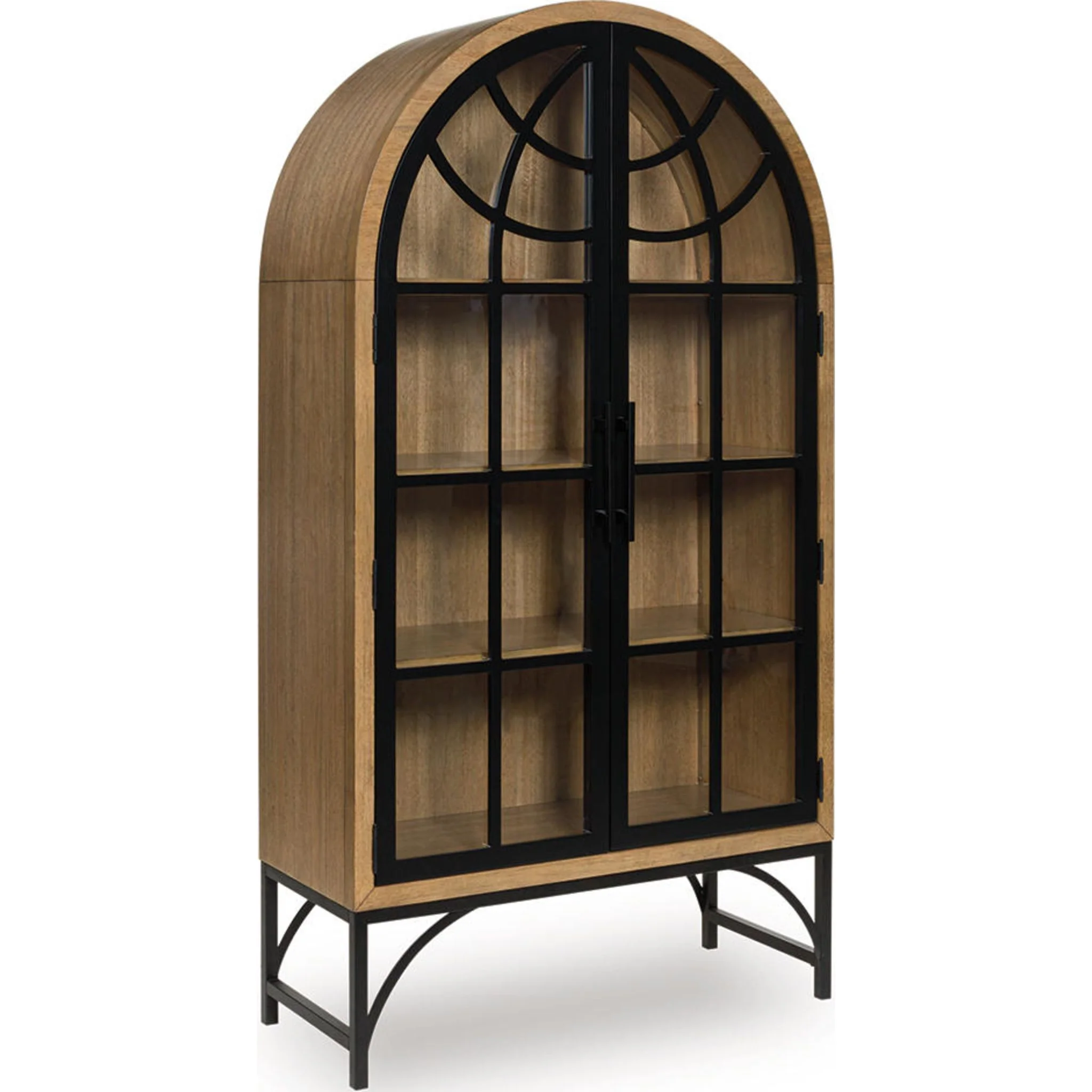 Gwenwich Accent Cabinet - Natural/Black - Image 4