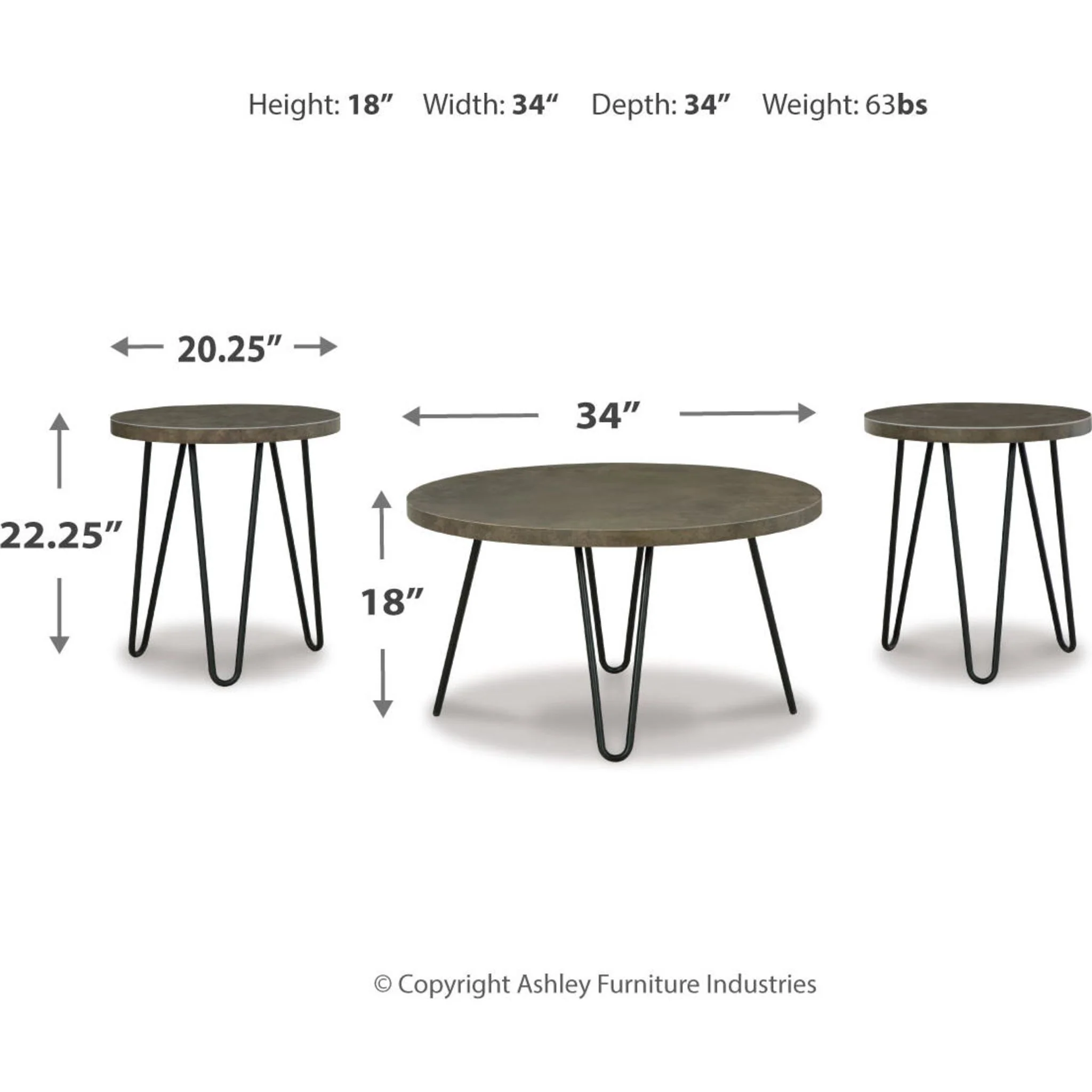 Hadasky 3 Pack Tables - Two-tone - Image 12