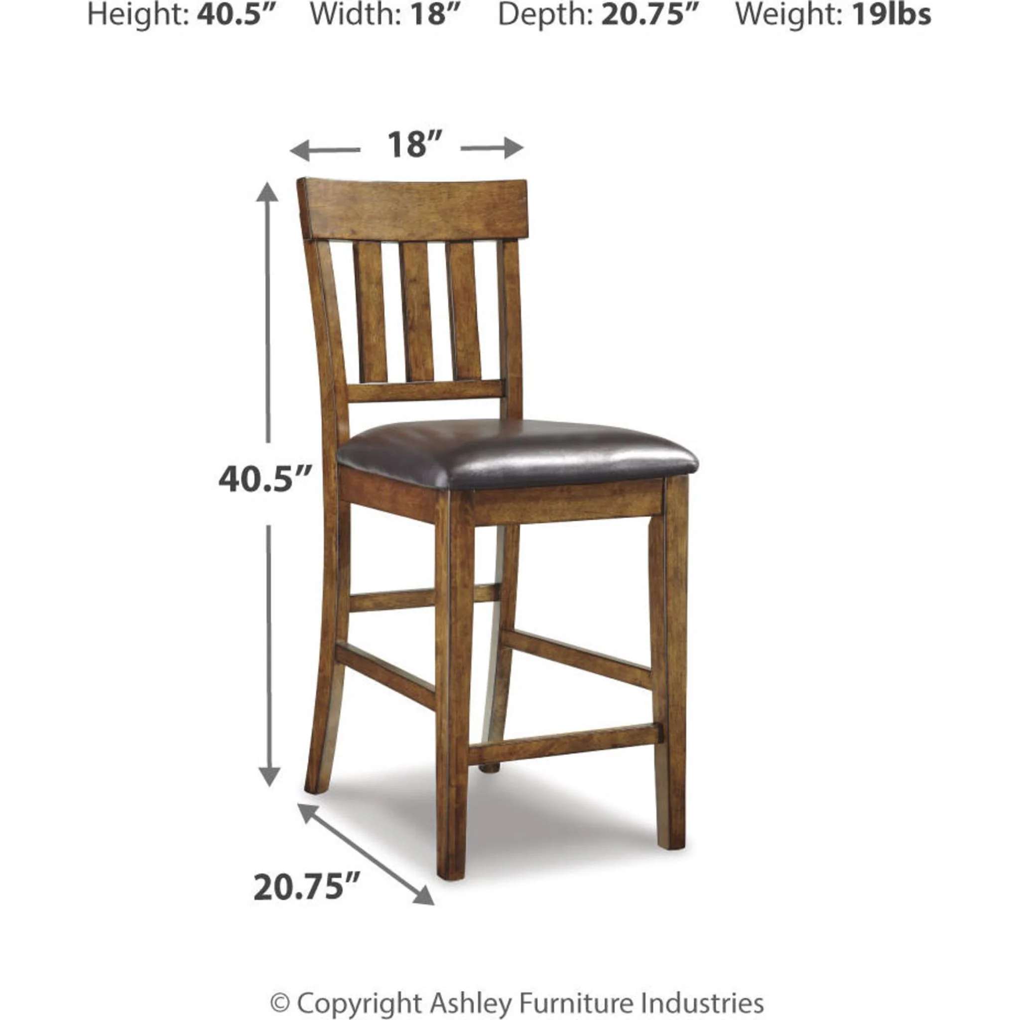 Ralene Counter Height Stool - Medium Brown - (D594-124) - Image 19