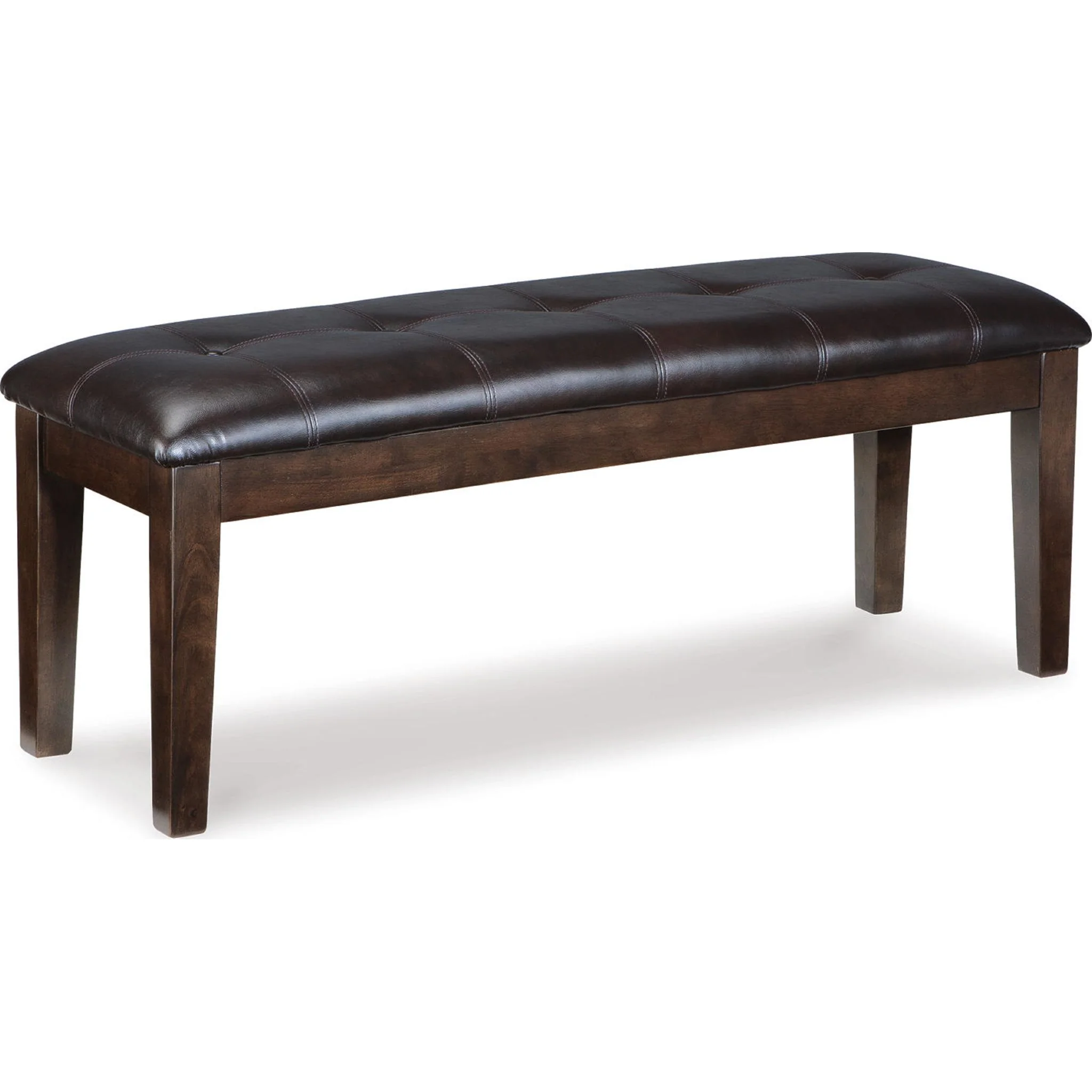 Haddigan Dining Bench - Dark Brown - (D596-00)
